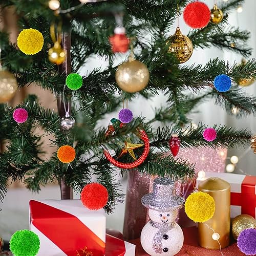 Miniatura 7 de Máquina para hacer pompones, 4 tamaños para tejer bolas de pelusa, agujas, manualidades, manualidades, juego de herramientas de lana, decoración + 1