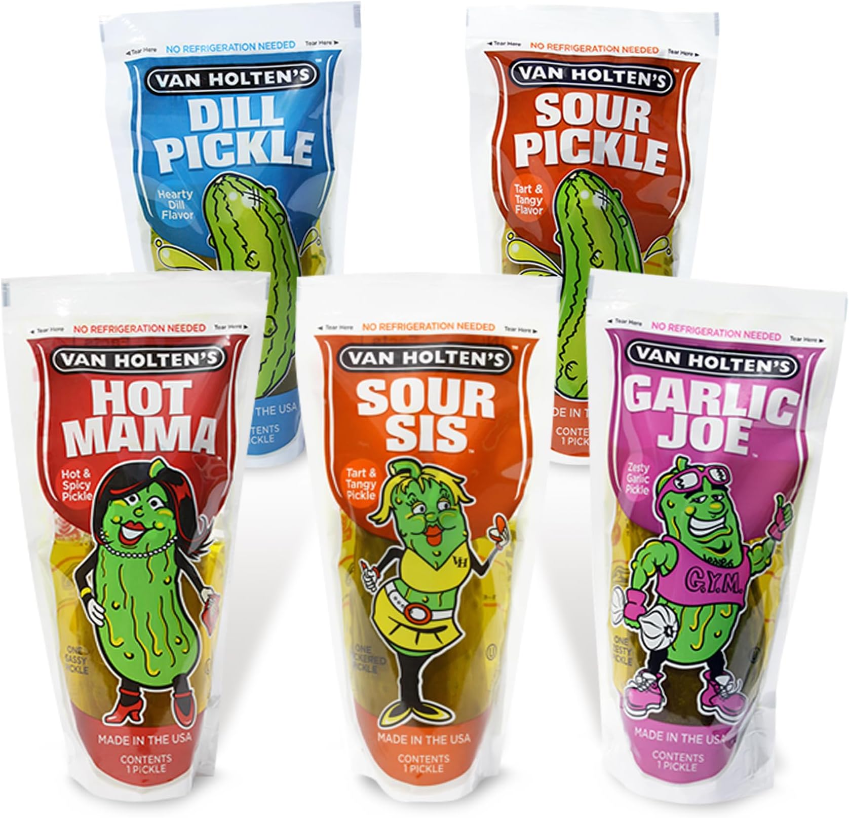 Van Holten's Pickle-in-A-Pouch Variety (8 Pack)