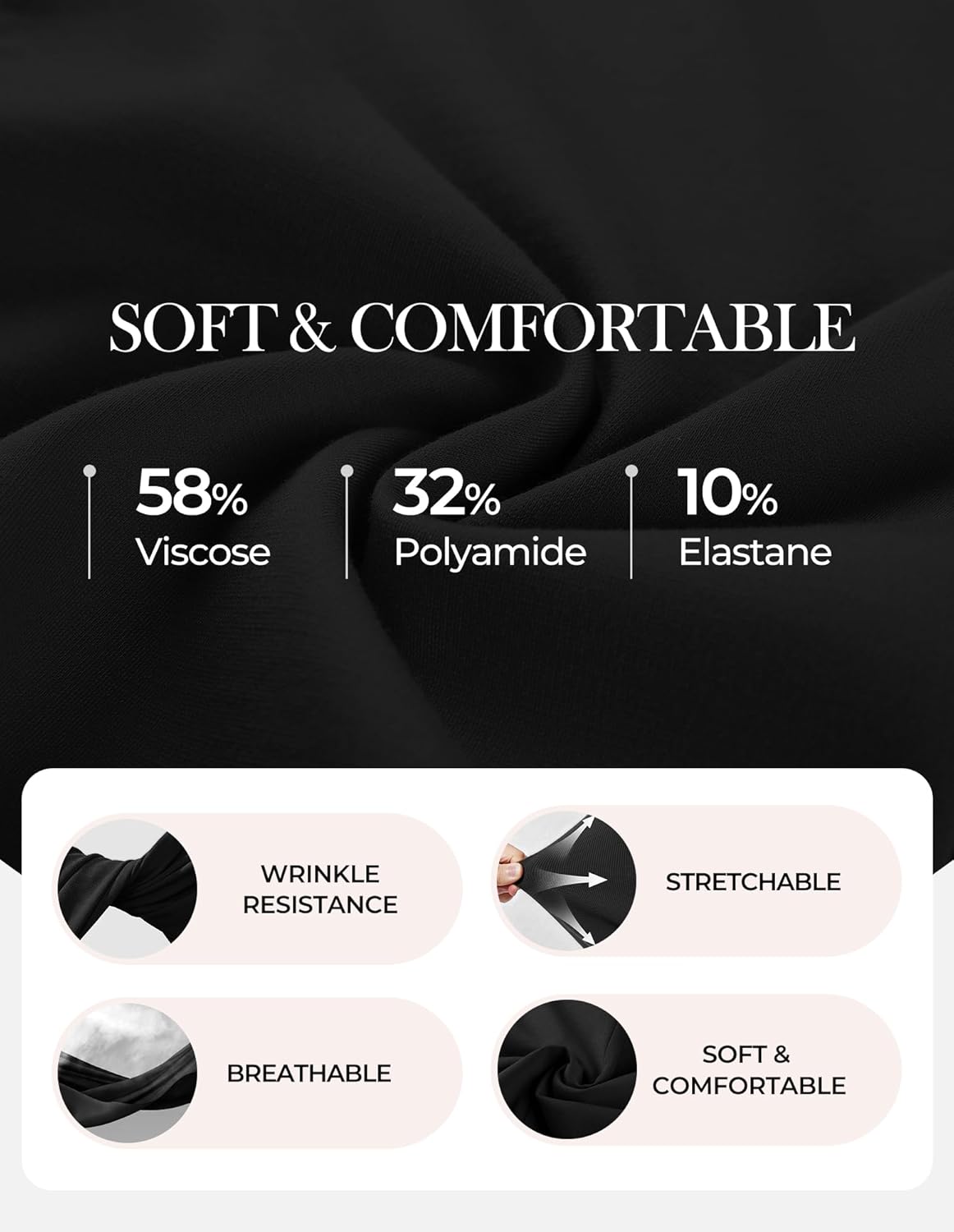 GRACE KARIN Womens Dressy Casual Peplum Tops, 2026 Cap Sleeve Work Blouses, Spring Summer Crew Neck Business Shirts - Image 4