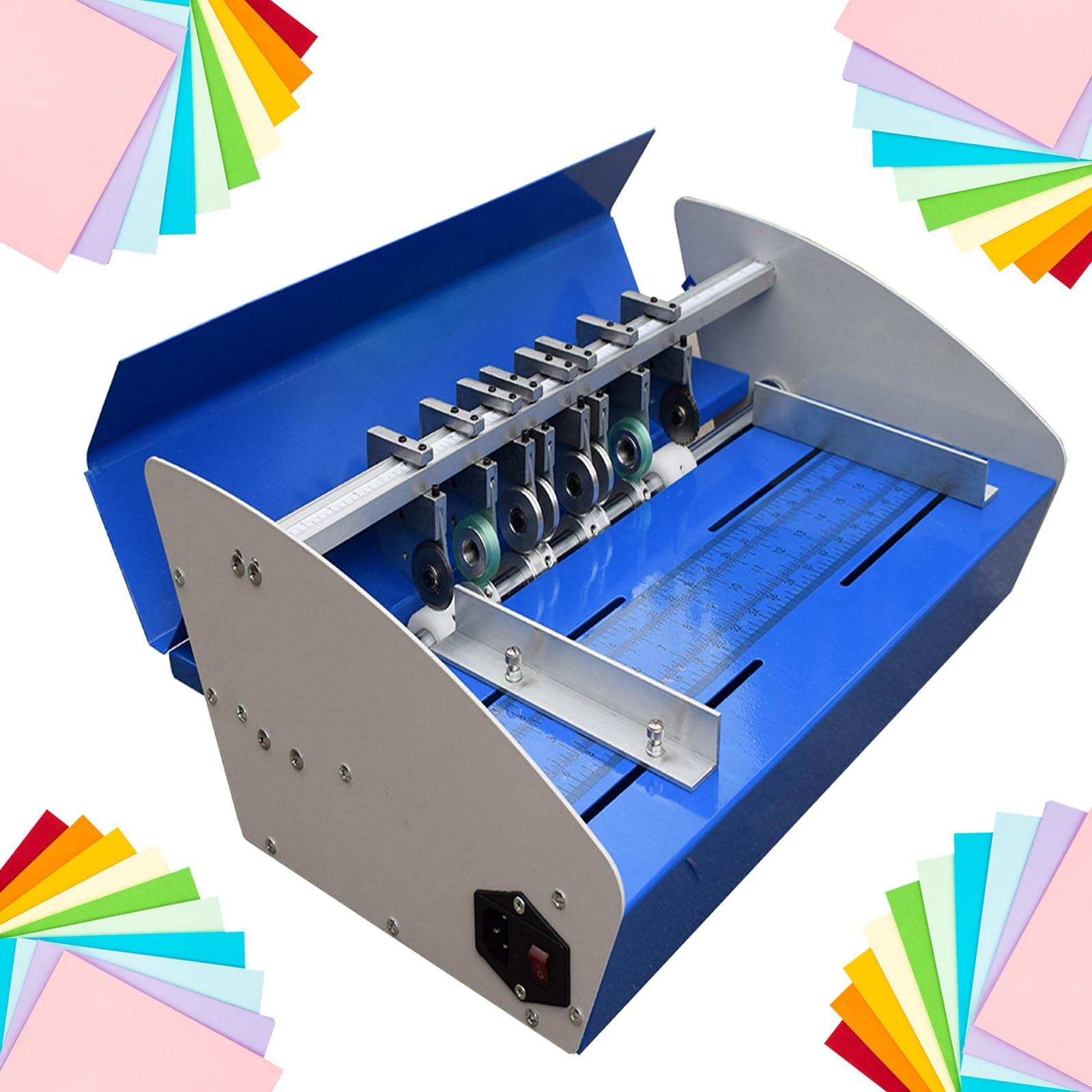 Plieuse électrique 520 mm avec échelle graduée pour pli documents, cartes, photos, invitations, menus