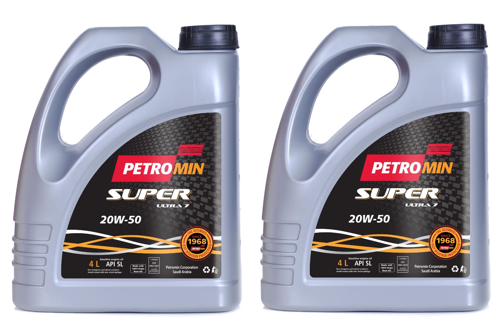 Petromin Engine Oil 20W-50 Ultra7 4L - Semi Synthetic - Pack Of 2