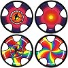 TurnWay Disco Frisbee Suave para Exterior, Disco Volador, Platillo Volador para Hombres y Mujeres en Patio, Playa, Césped, Camping, Piscina (Halo+Arcoíris) 1