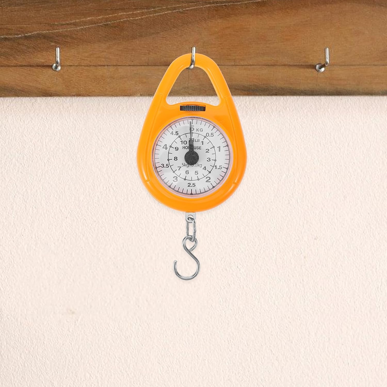 Portable Hanging Luggage Scale with Hook, Mechanical Spring Scale