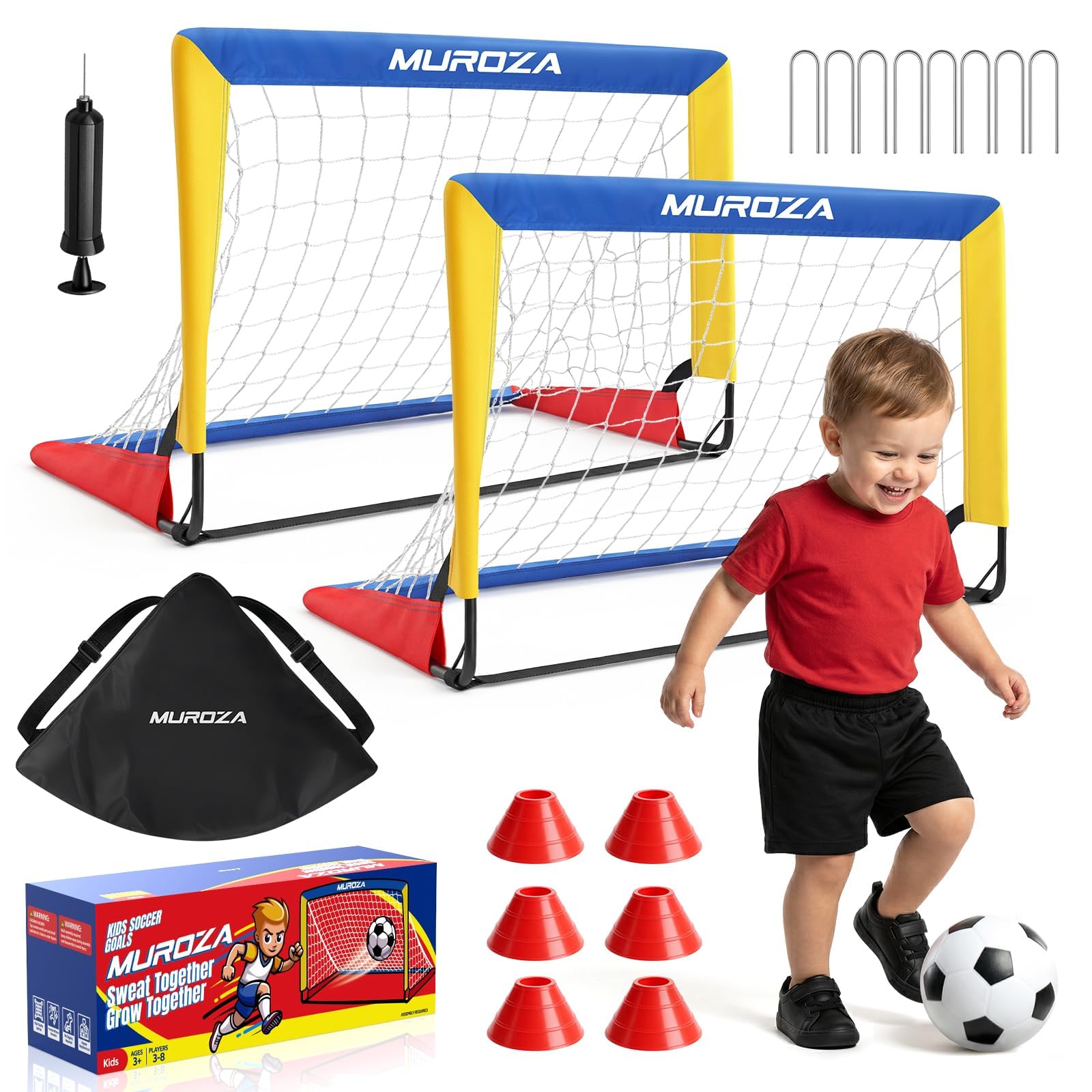 Photo 1 of Kids Soccer Goal, Soccer Goals for Backyard Set