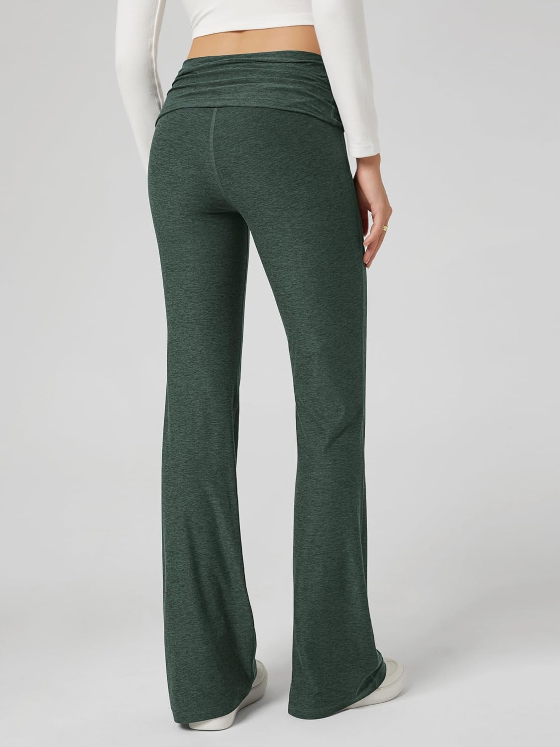 ODODOS Women's Foldover Pants 30"- Ultra Soft odSTRATUM Tech Performance Mid Rise Lounge Casual Yoga Pants - Image 4