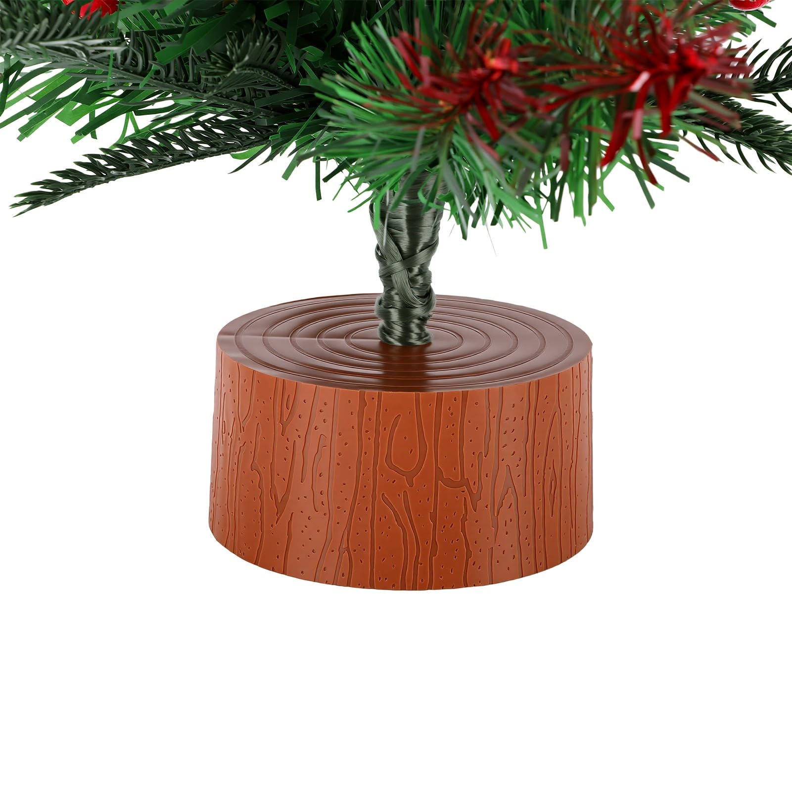Ejoyous Albero di Natale Artificiale Mini, Pino Decorativo con Bacche,