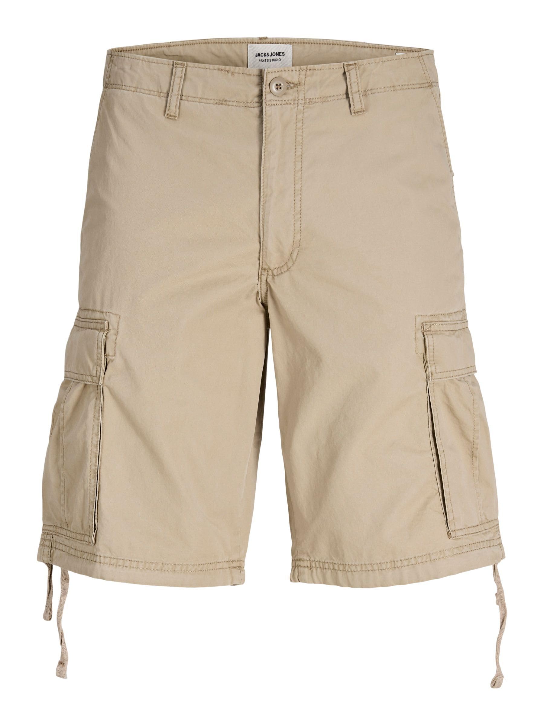 Jack & Jones Relaxed Utility Bermuda Shorts Men's Beige Large