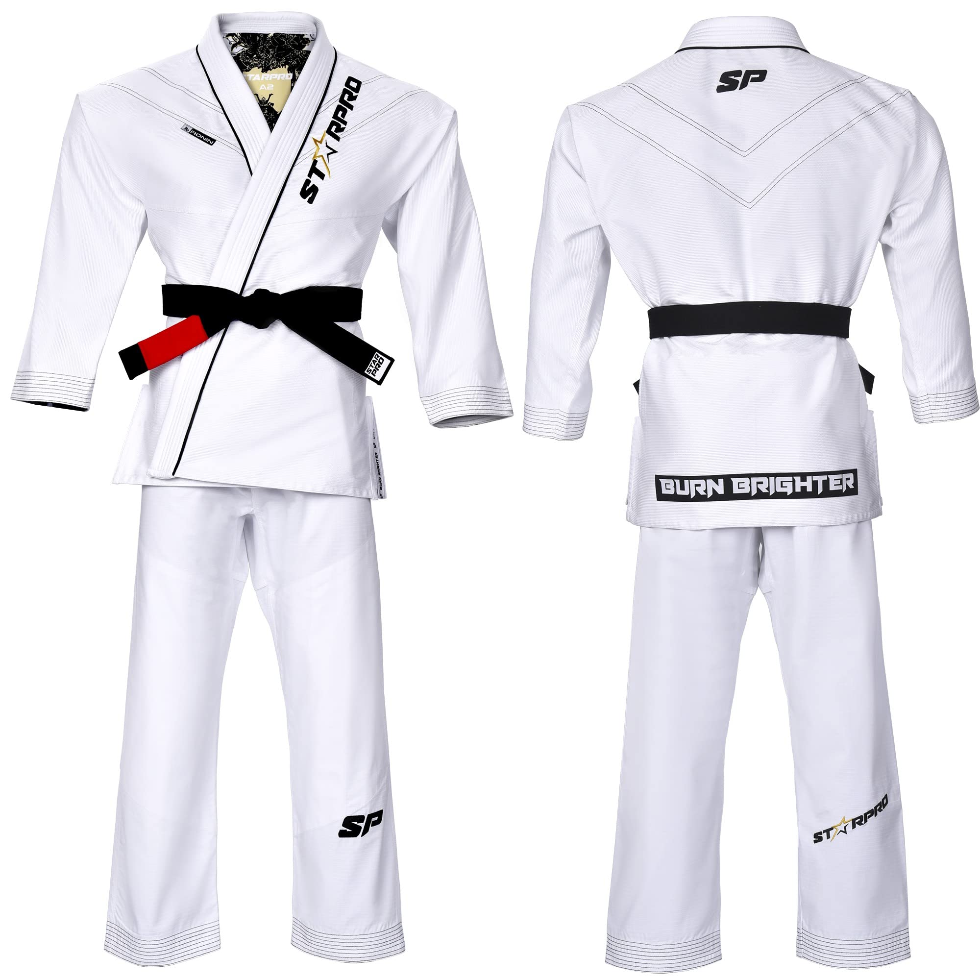 Starpro | Ronin Preshrunk Premium Jiu Jitsu, BJJ Gi | Diverses tailles et couleurs | Jujitsu Gi, Lightweight BJJ Gi, Jiu Jitsu Gi, Juijitsu Gi, Gi BJJ, BJJ Gi Men
