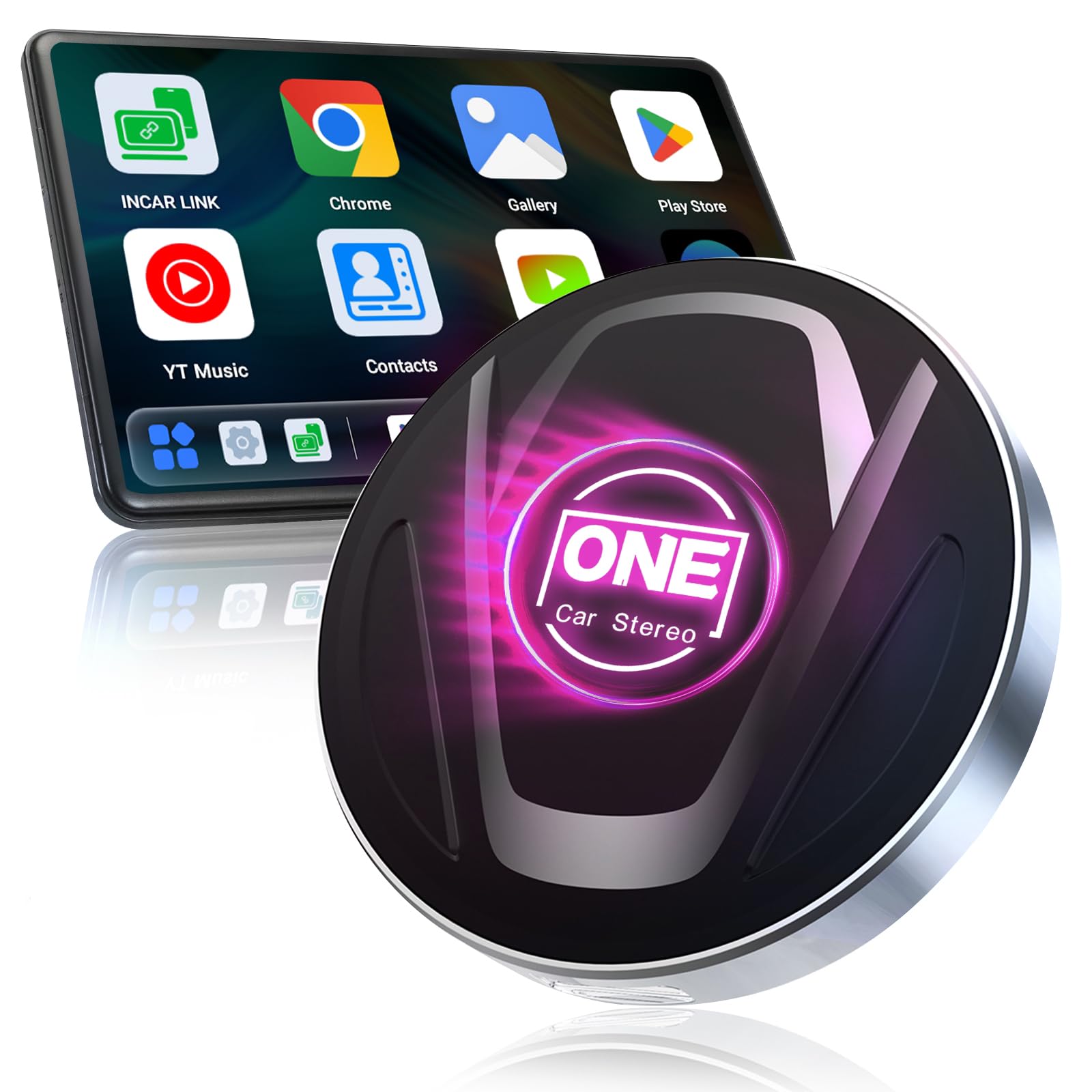 One Car Stereo　(AI BOX) OneCarStereo CarPlay AI Box Ultra, 4 in 1 CarPlay AI Box, Android