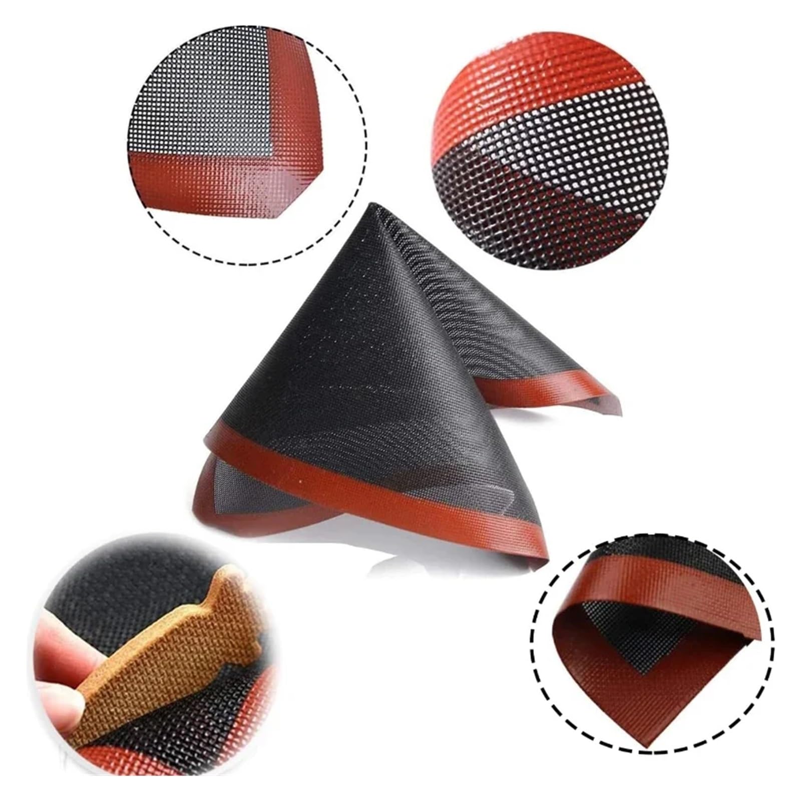 Silikon-Backmatte, antihaftbeschichtet, Backblech-Einlage, Bäckerei-Werkzeug, Backgeschirr-Zubehör(L)