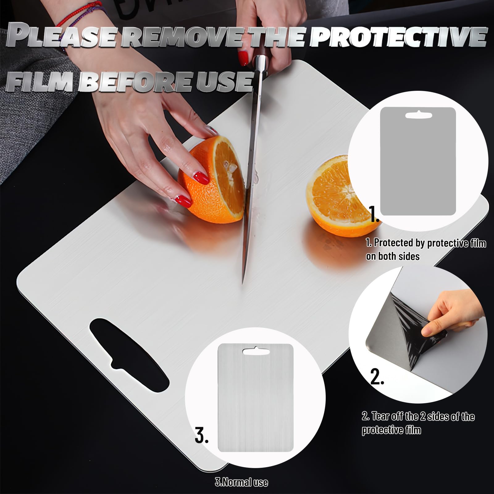 Titanium Cutting Board Planche Dcouper En Titane Planche Dcouper Inox De Service Viande Fromage Fruits Et Lgumes PLANCHE A DECOUPER - Maison Titanium Cutting Board Planche Dcouper En Titane Planche Dcouper Inox De Service Viande Fromage Fruits Et Lgumes PLANCHE A DECOUPER - Maison