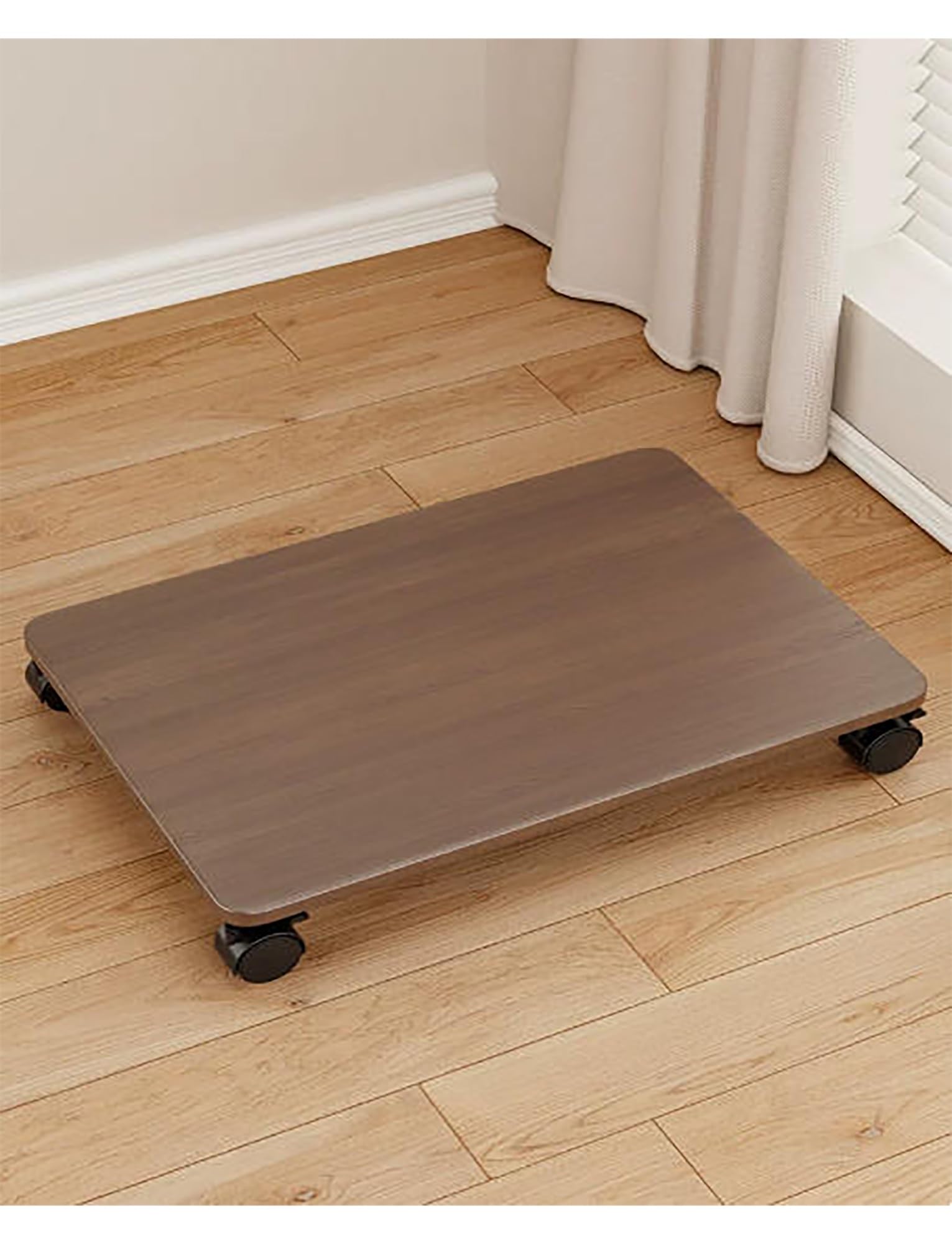 Chariot de rangement mobile sous bureau avec support pour imprimante