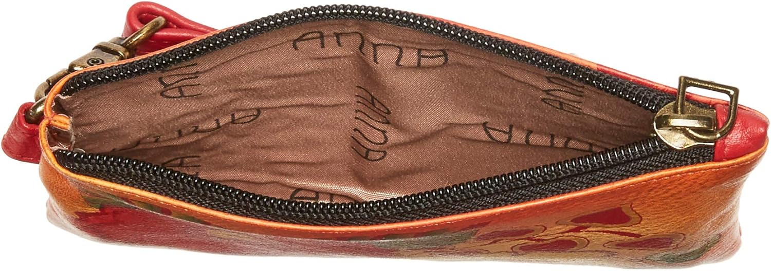 Anna by Anuschka Women's Hand-Painted Genuine Leather Coin Purse
