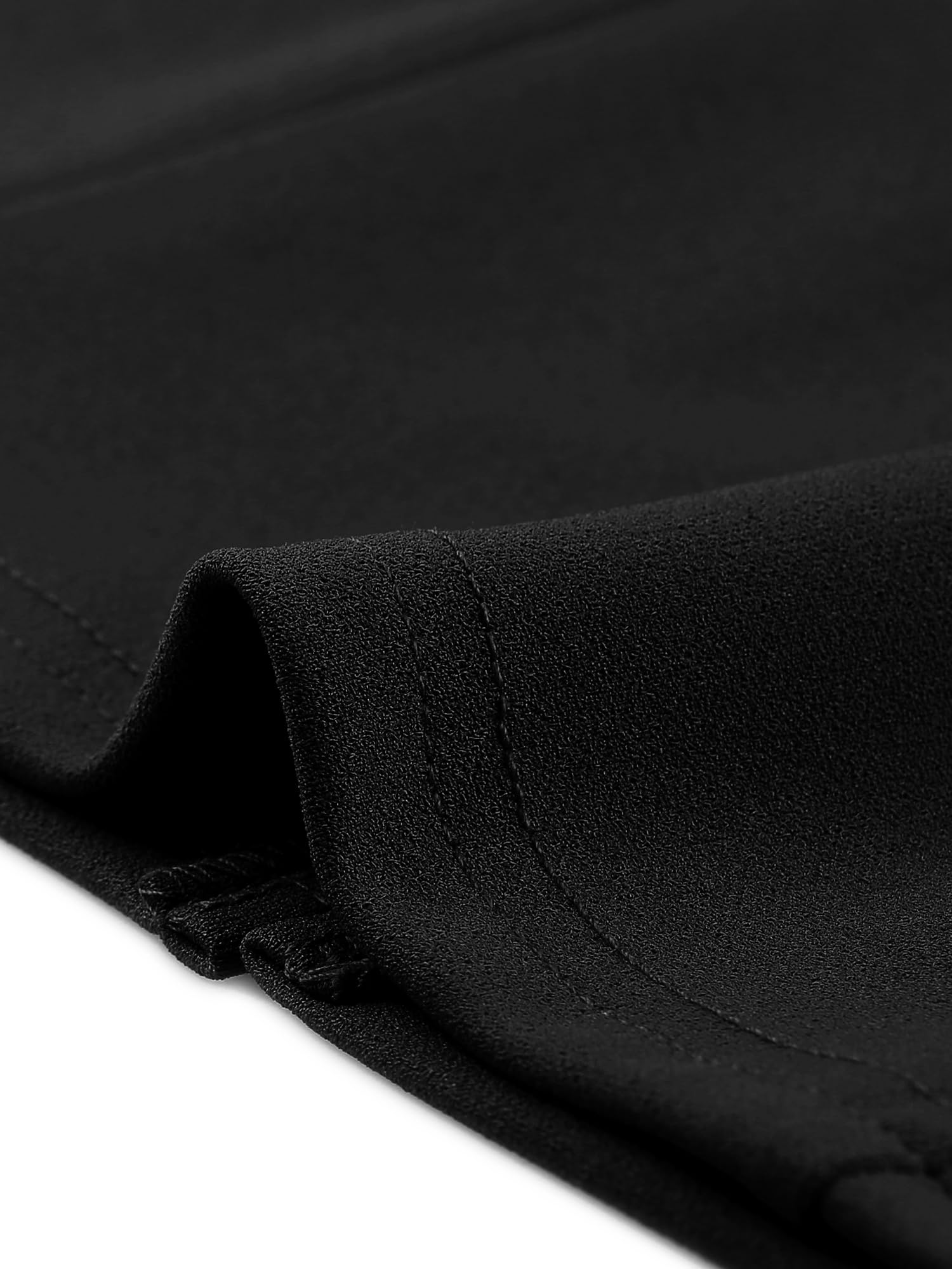 Allegra K Vestidos Midi para Mujer, Manga 3/4, Escote Corazón, Corte Ajustado, Vestido de Lápiz Oficina