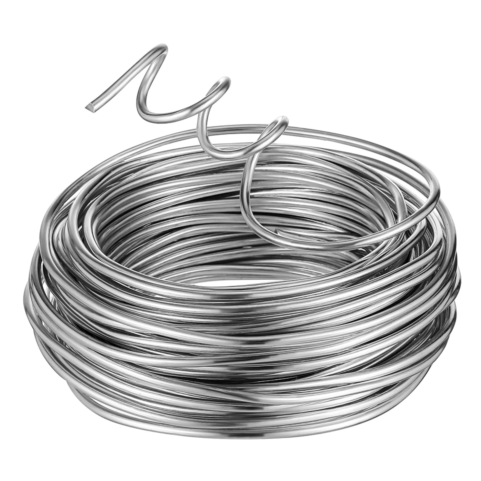 Biegsamer Aluminiumdraht 3mm 15m 1 Rolle Silber zum Basteln