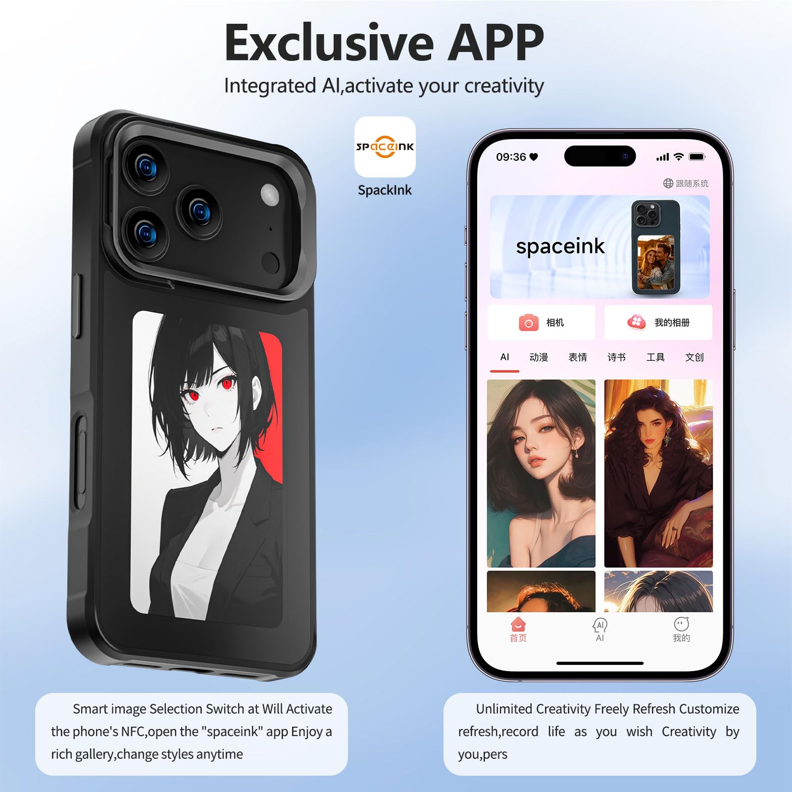 Amazon.co.jp: 電話ケース For Iphone 17 4インチ E-Ink スクリーン