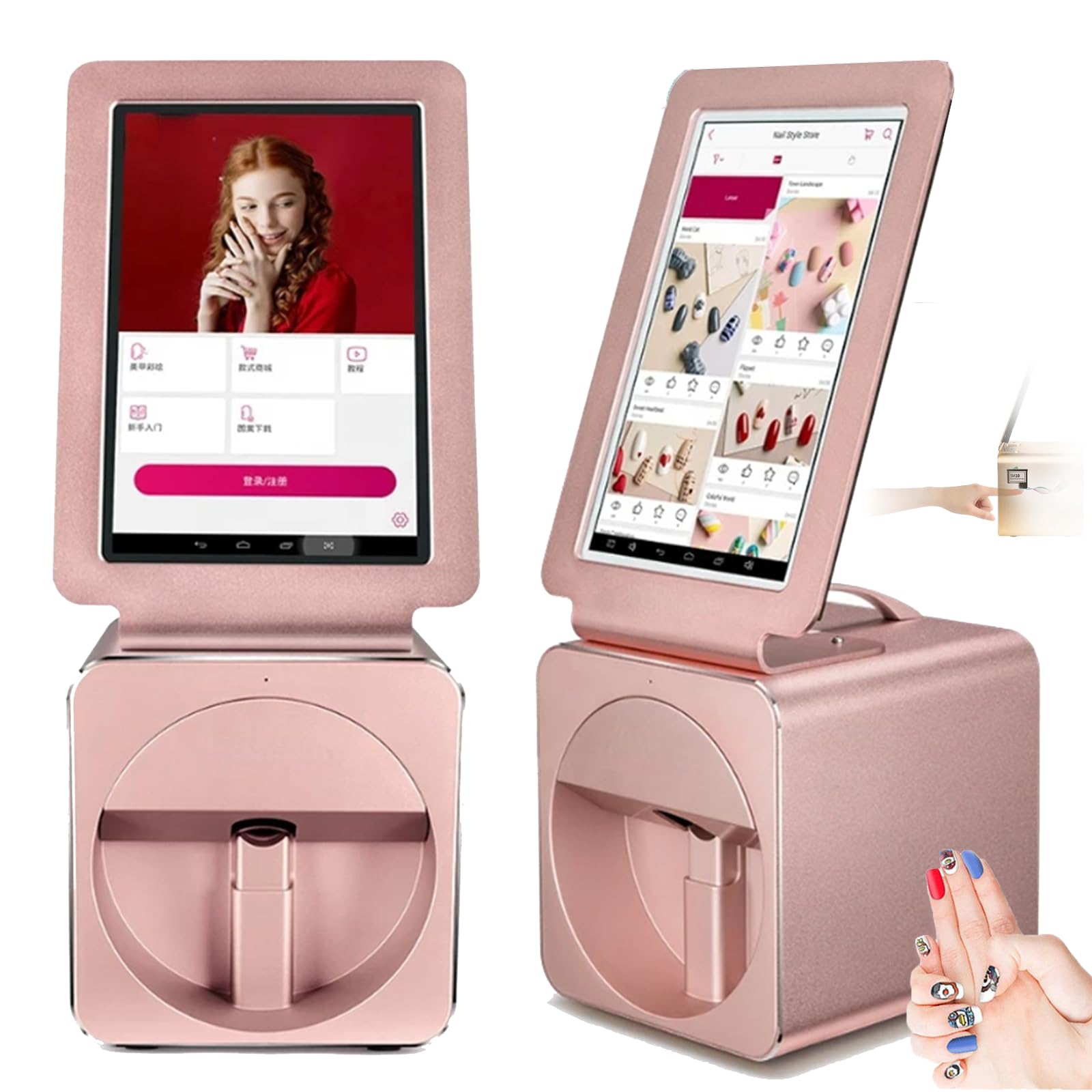 Stampante 3D Smart Nail Art, Macchina Digitale per La Pittura delle Unghie con Touch Screen da 10,1 Pollici, Supporto WiFi/Fai da Te, Stampante per Unghie Professionale per Uso in Studio di Bellezza