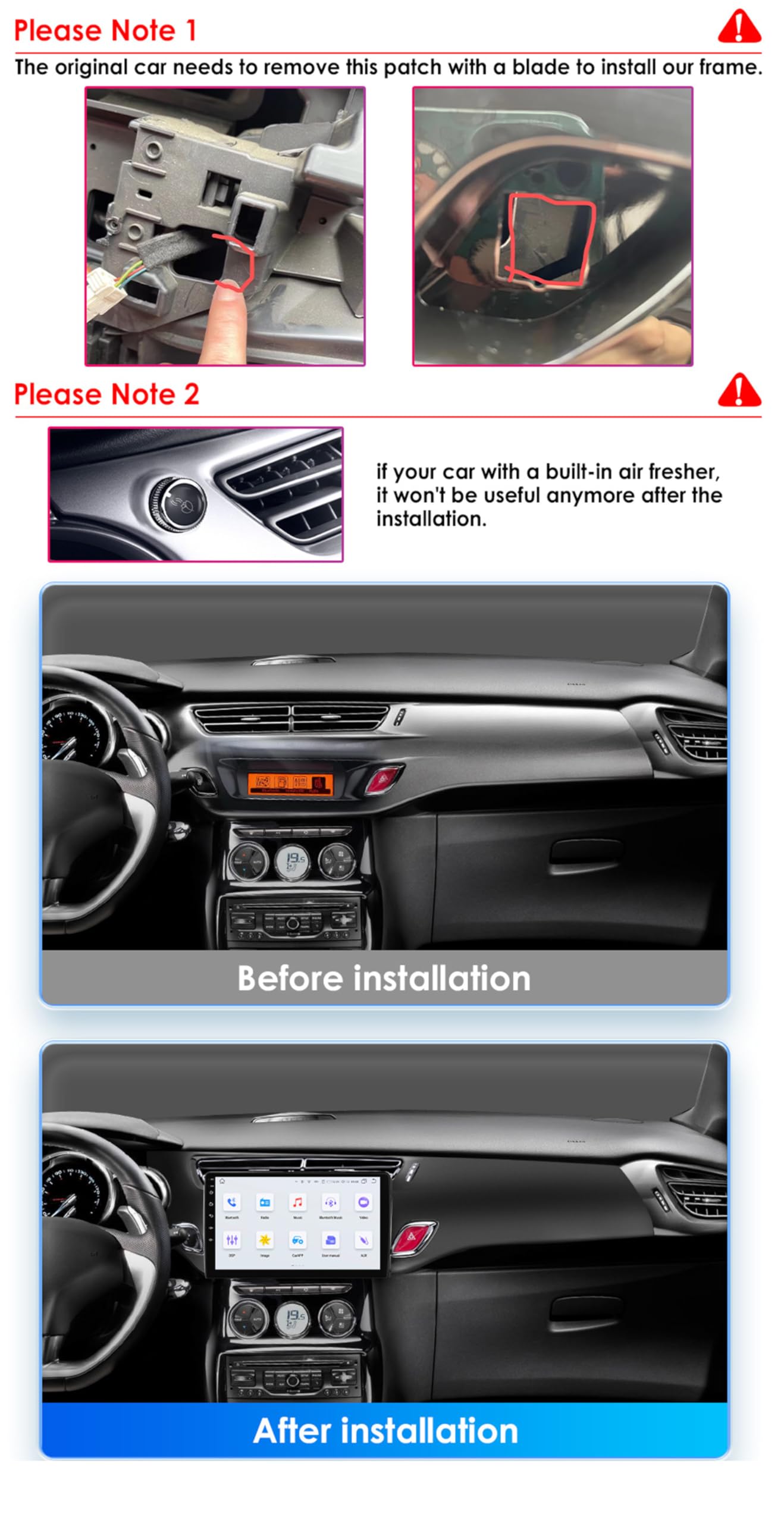 Black,M6 Plus 2,Android 15 Radio 2 Din Stereo z 4G WiFi Carplay Android Auto dla C3 DS3 2010-2016 Upgrade Touch Screen GPS Navi 9'' MP5 Multimedia Odtwarzacz wideo FM BT Odbiornik