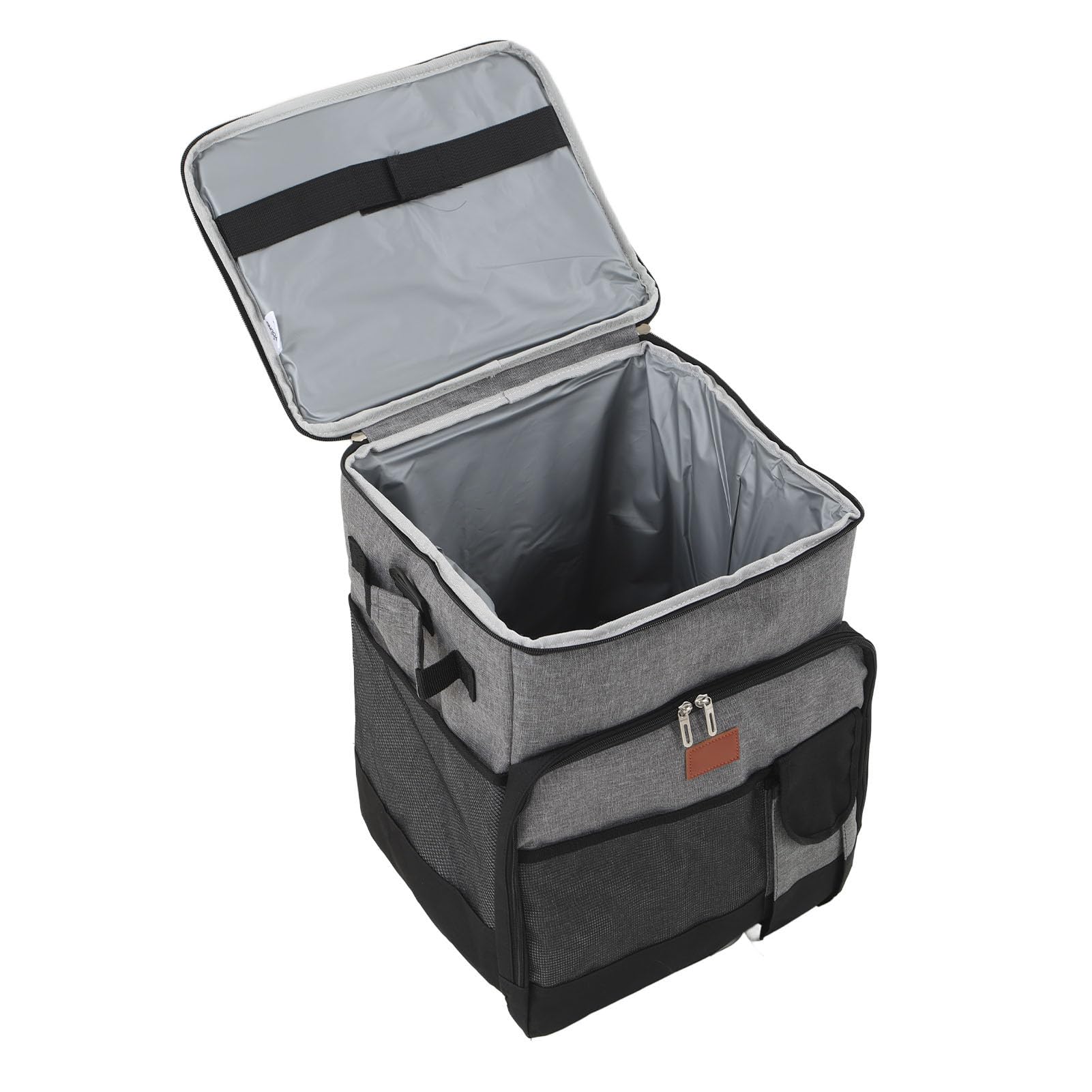 Focket Glacière Souple, capacité de 35 L, Glacière Pliable à roulettes avec Double Poignée pour la Plage, Le Camping, Les Voyages en Plein Air, Le Vin, Le Pique-Nique, la Pêche, Le Bateau