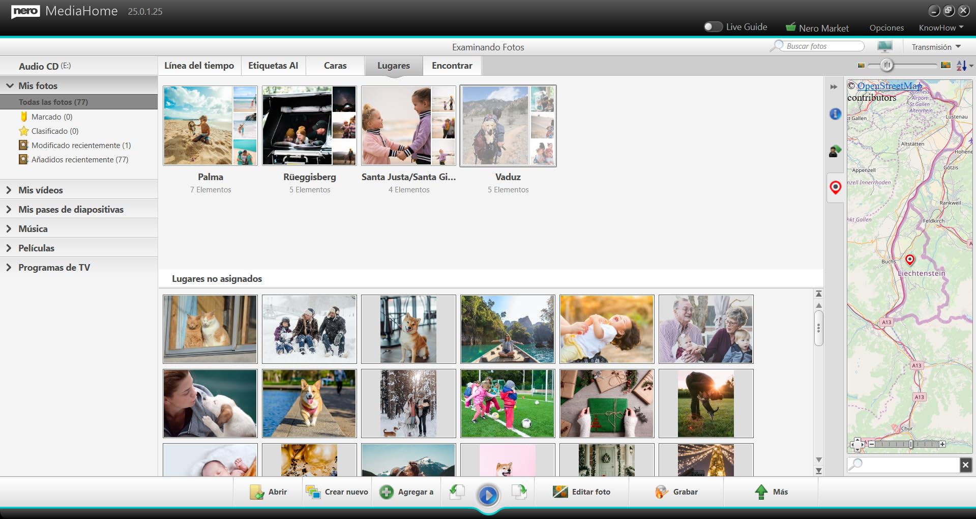 Nero Media Home | Gestionar y reproducir multimedia | Organizador multimedia | Fotos | Música | Vídeos | Archivar | Ordenar | Crear | Reproducir | Windows 11/10/8/7 | 1PC | licencia ilimitada