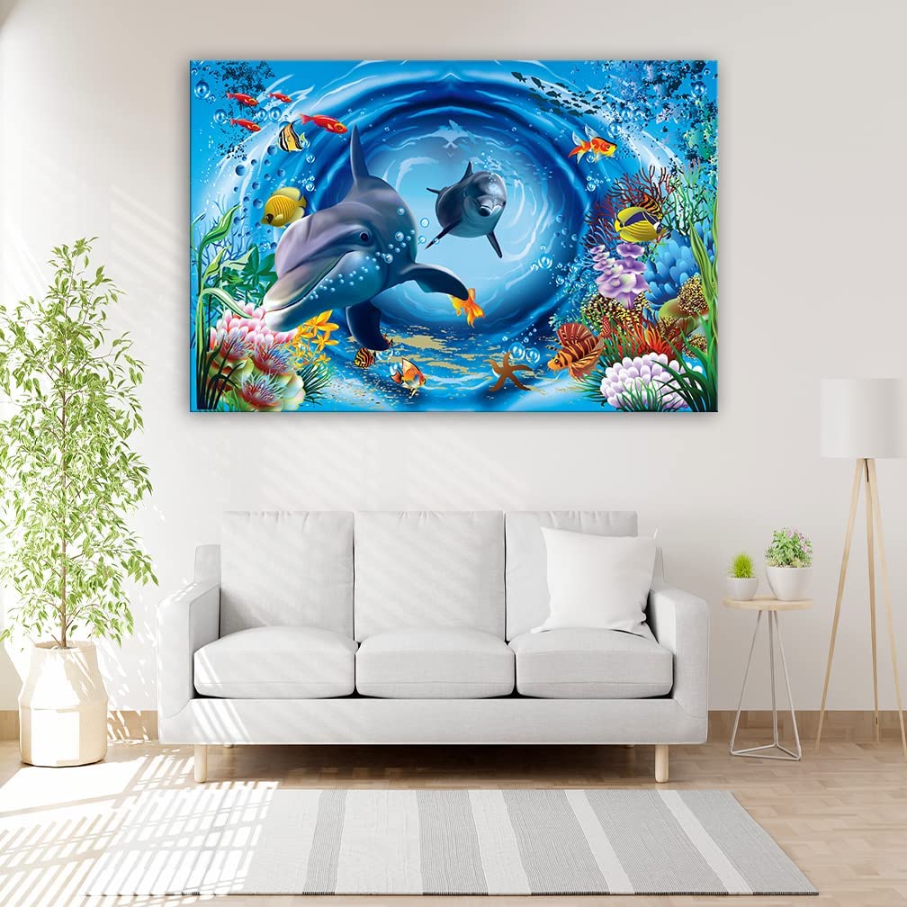 INFINITY INTERIORS | Waterproof Wall Stickers |Water Animal | PVC Self Adhesive Vinyl Wall Poster for Living Room, Hall, Play Room, Bedroom, Kitchen, Office (18x23 inch) (B0C5XW6QLC) Amazon Price History, Amazon Price Tracker
