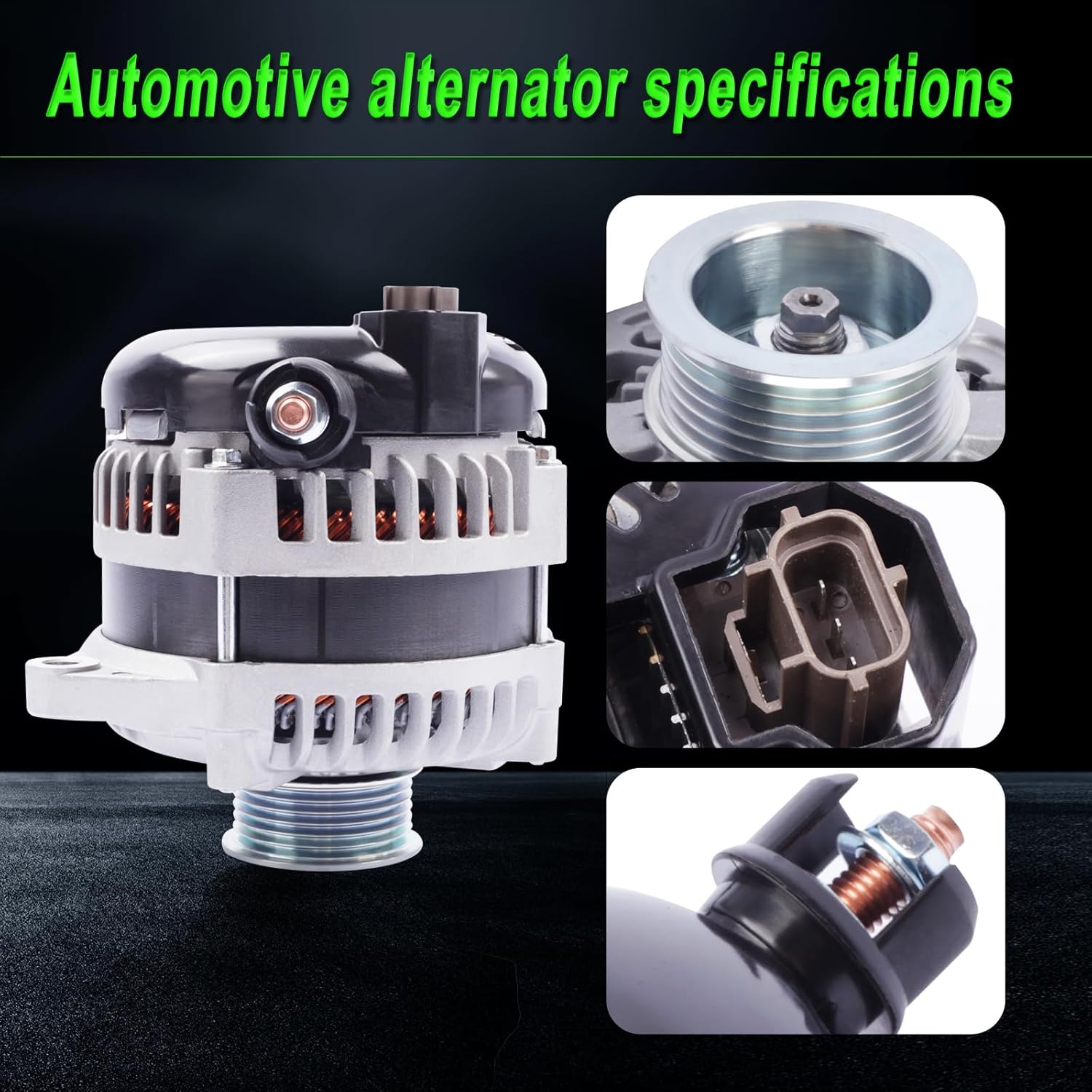Alternator Compatible with Explorer 2013-2019 3.5L V6 Turbocharged, Alternator Replacement 104210-6600 11629N DG1T-10300-EB