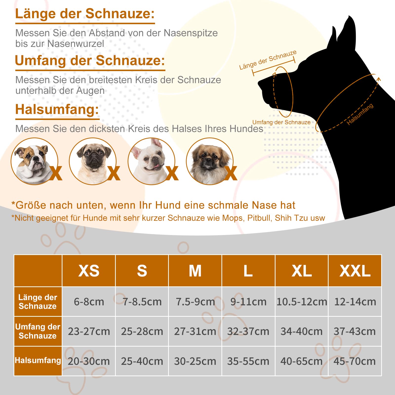 Arblina Hund Maulkorb, Weiches Netz Atmungsaktiv Maulkorb für Kleine, Mittlere, Große Hunde, Anti-Rutsch Verstellbar Maulkörbe mit DREI Riemen & Licht-Reflektierende Einfädeln, Schwarz, S