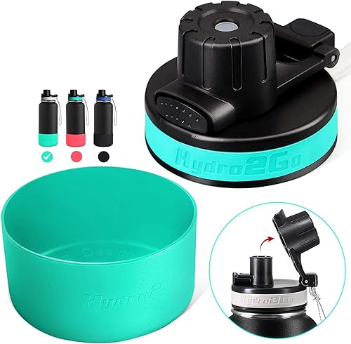Hydro2Go Tapa de repuesto para botellas Hydro Flask de boca estándar y ascenso moderno simple de 12 a 64 onzas, accesorios para botellas de agua