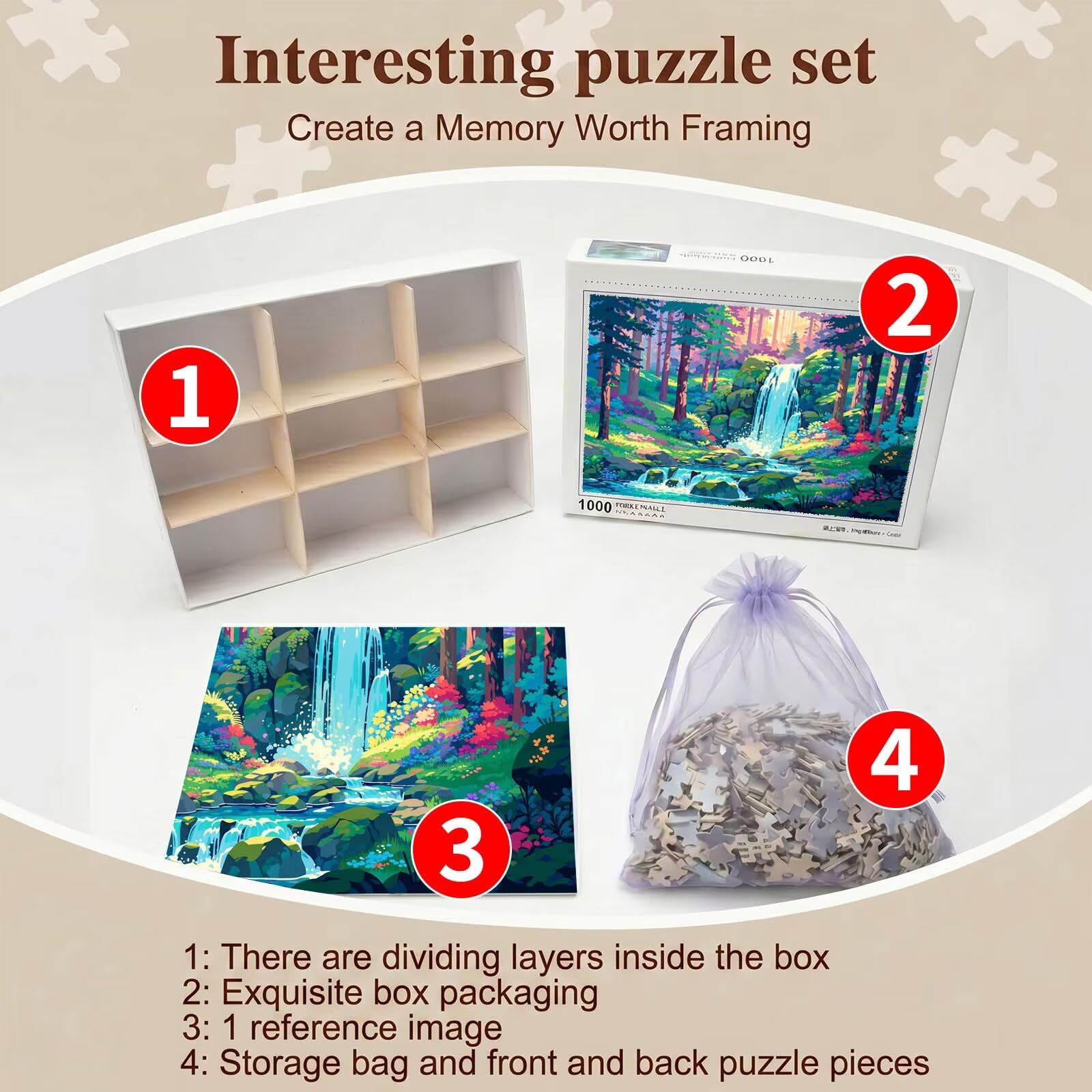 fumetti foresta-4 Puzzle 6000 Pezzi per Adulti, Puzzle in Legno - Collezione Classica con Poster Incluso - Sfida di Concentrazione e Passatempo Antistress, Gioco per Famiglia, 179 x 105 cm f0-677