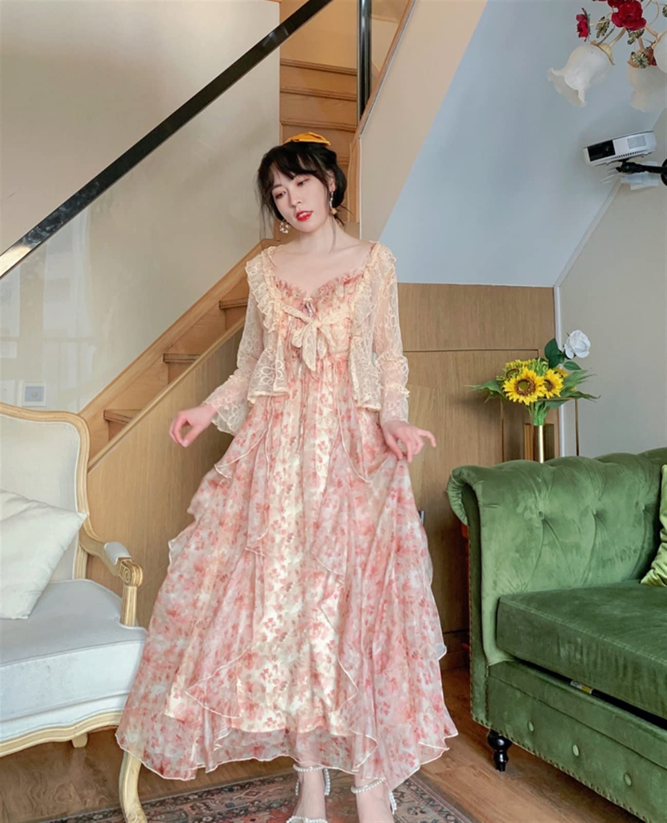 chinese dress ladies Amazon.com: Printed Dress Women Vintage Lace Up Corset Beach Summer (Color  : Pink Strap Dress, Size : M(50KG-57KG)) : Clothing, Shoes & Jewelry