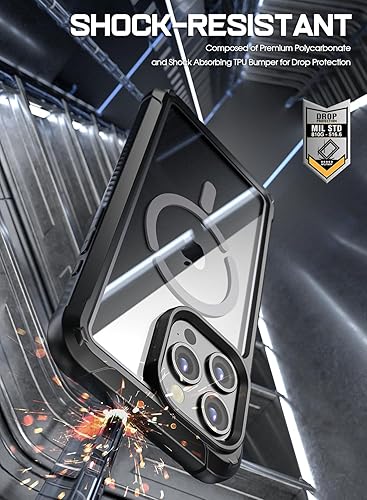 Miniatura 5 de Poetic Guardian MagPro - Funda para iPhone 15 Pro de 6.1 pulgadas, compatible con MagSafe, probada en caídas de grado militar de 20 pies de cuerpo