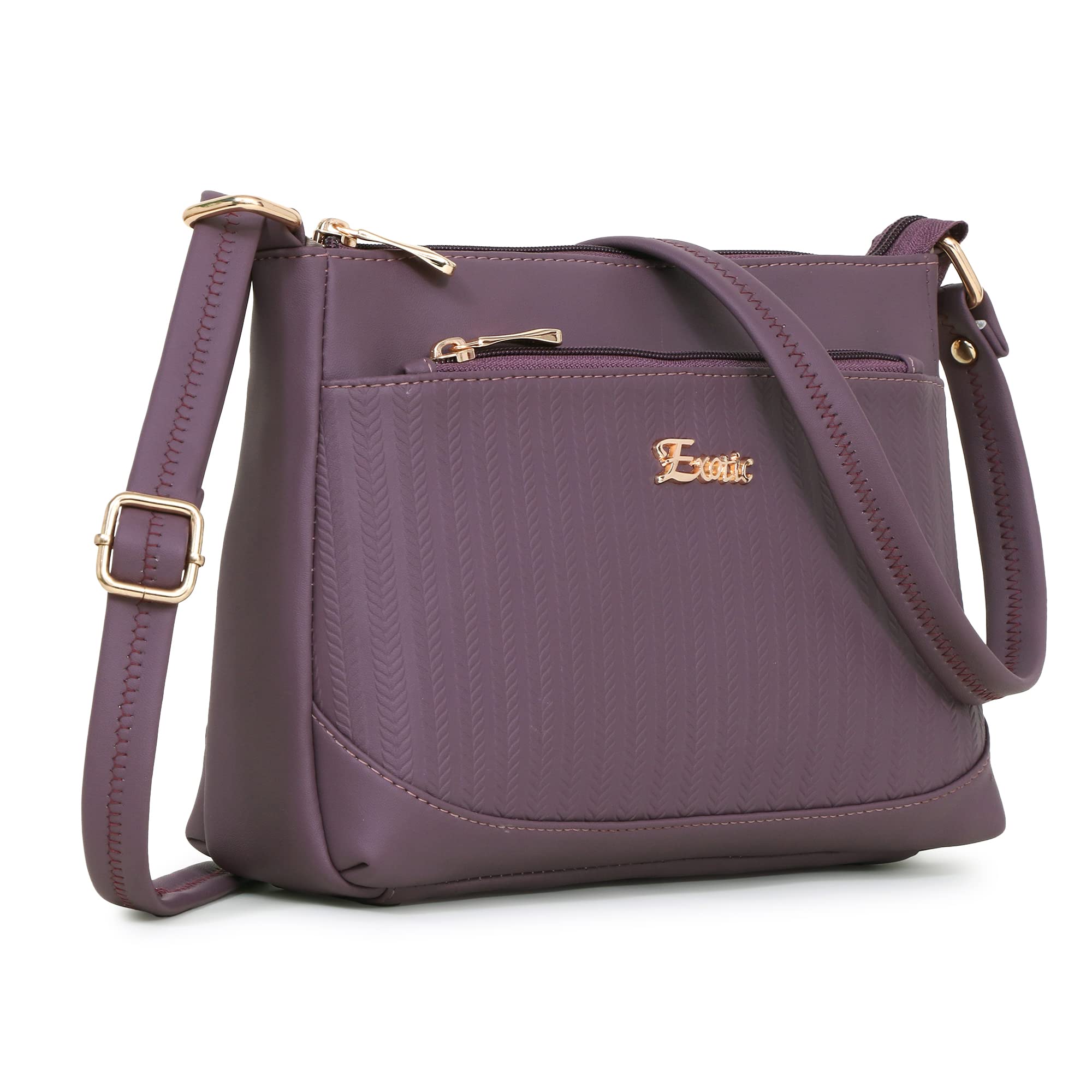 Women's Studded Dual Tone Sling Bag -Green-image-40