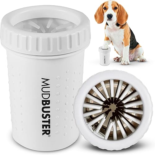 Miniatura 22 de Dexas MudBuster Limpiador de patas portátil para perros, grande, color blanco brillante, edición especial, suministros y accesorios para mascotas