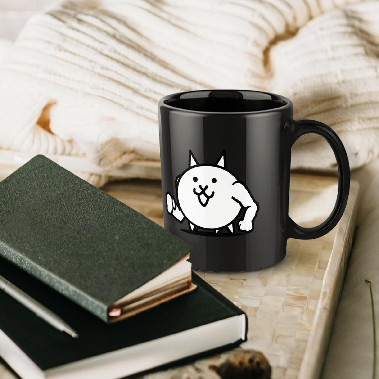 Amazon.co.jp: マグカップ にゃんこ大戦争 コーヒーカップ 330ml 陶器