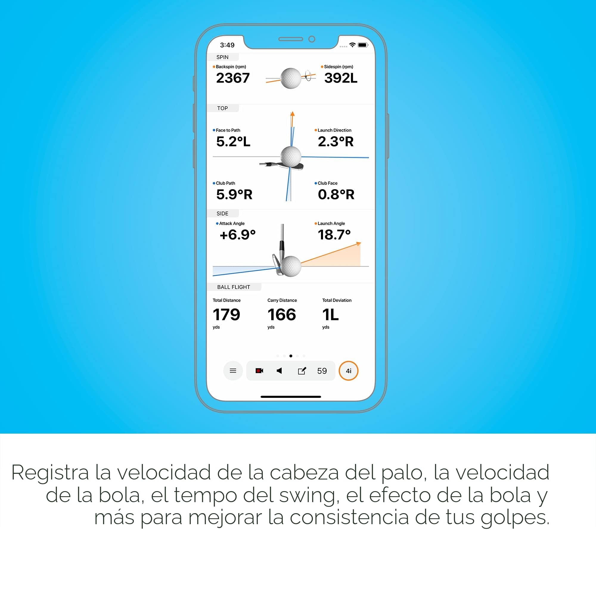 Garmin Approach R10, Monitor de Lanzamiento de Golf portátil