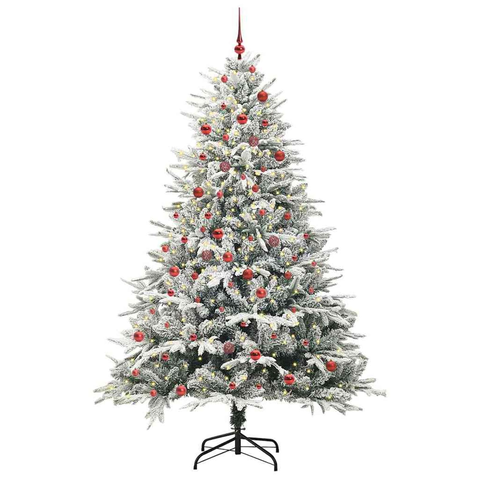 Árbol de Navidad Artificial Moderno LED con Base de Metal - Blanco Cálido