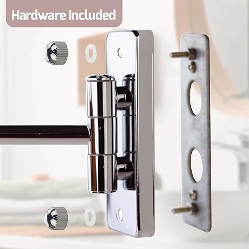 Miniatura 8 de Ovente Espejo de mano de 85 pulgadas 1 lupa 5X fácil de cambiar a mesa y montaje en pared luces LED giratorias de tres tonos de doble cara