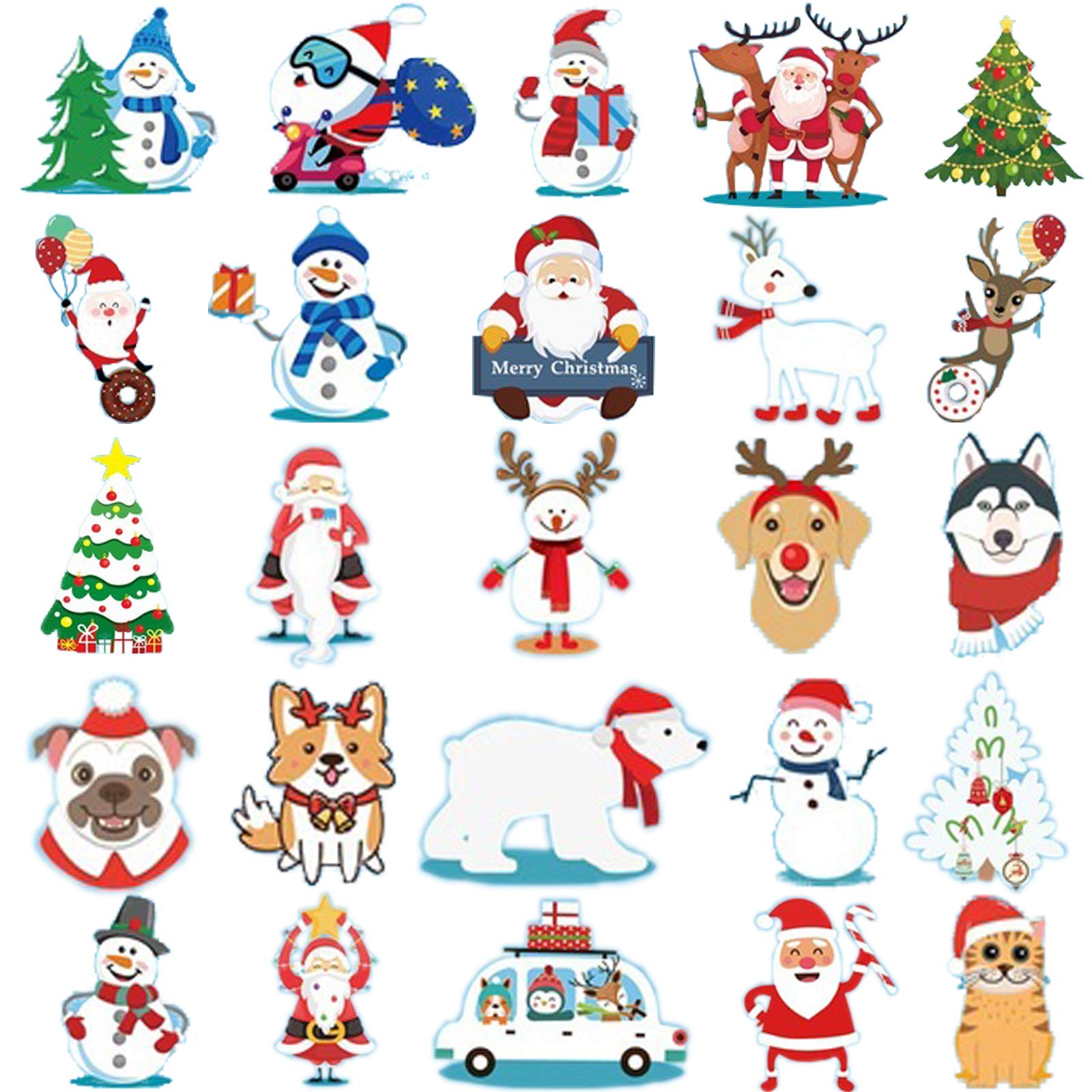 Ooopsiun Christmas Tattoos for kids - 80 Tattoos | Christmas Party Favors and Decorations for Children Kids, Santa Claus, Snowman, Reindeer
