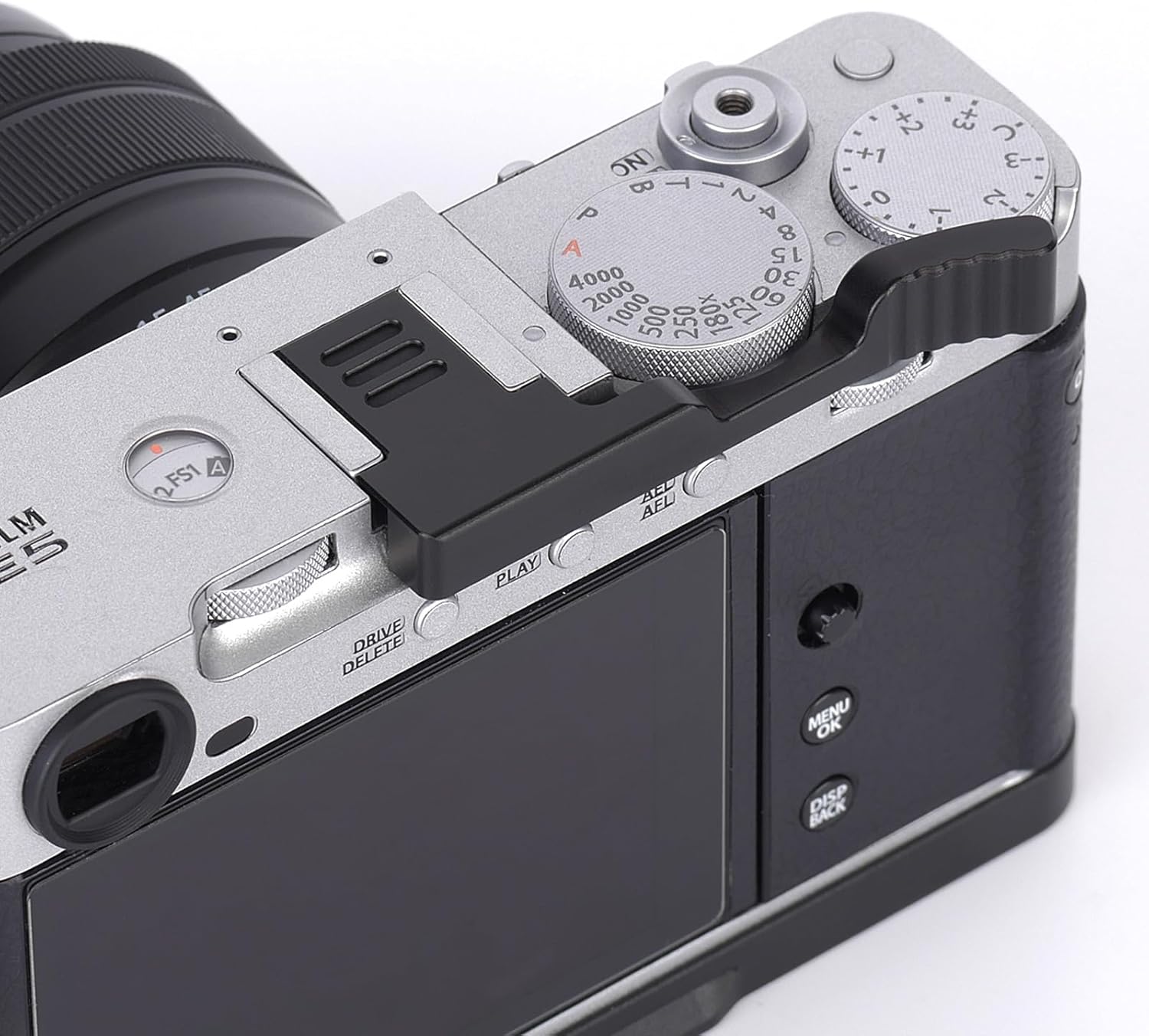 Metal Thumbs Up Grip for Fujifilm Fuji X-E5 Camera, XE5 Thumb Up Rest Hand Grip Anti-Slip Finger Grip, Hot Shoe Mount Thumb Support Enhanced Grip for One-Handed Photography (Black) - Image 4
