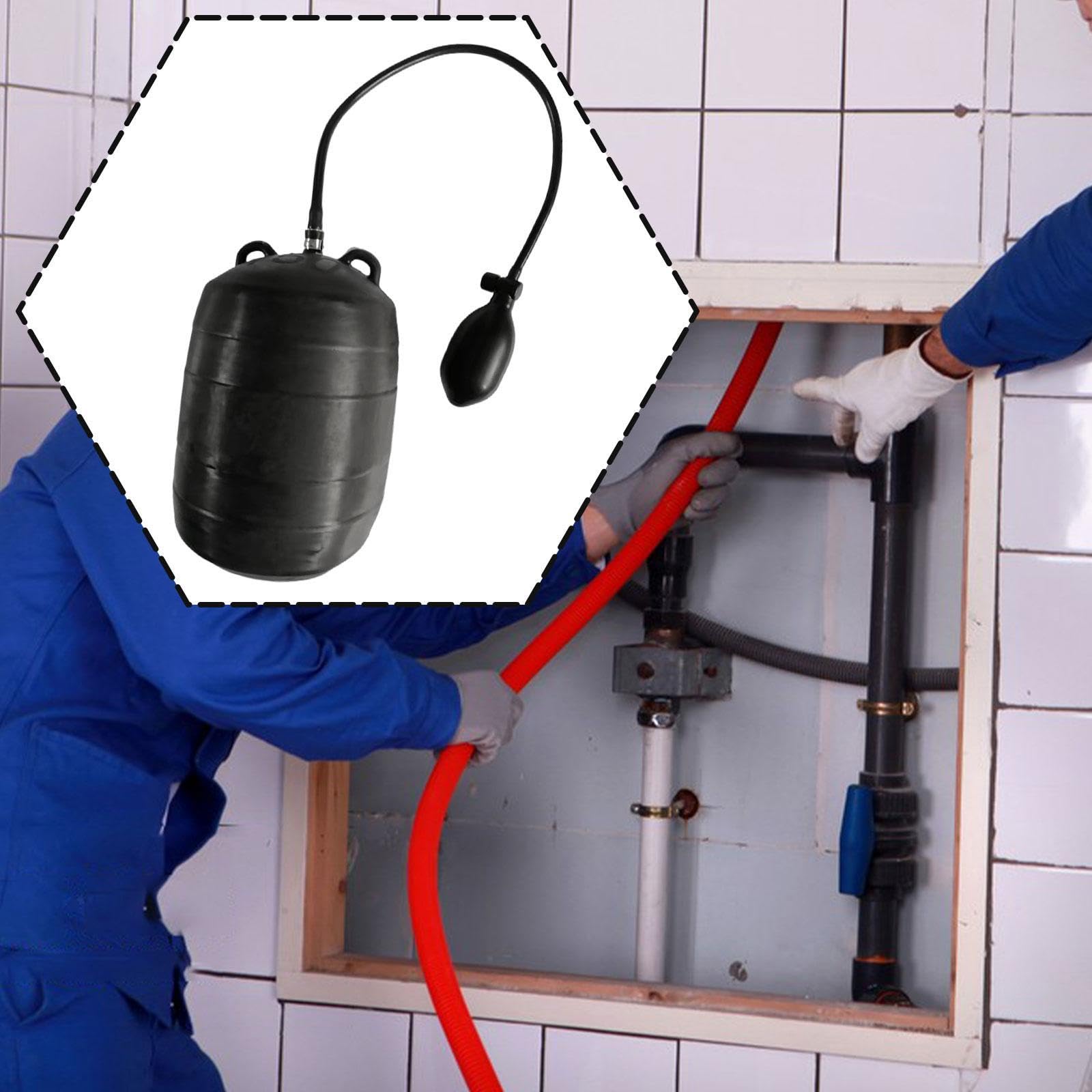Nadmuchiwany balon testowy do rur hydraulicznych, mocny, naprawa, profesjonalne zastosowanie, guma, zgodnie z opisem, DN200