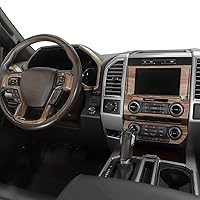 Vista 6 de para F150 Kit de moldura interior, 11 piezas de tablero de consola central y cubierta de panel de navegación compatibles con accesorios interiores