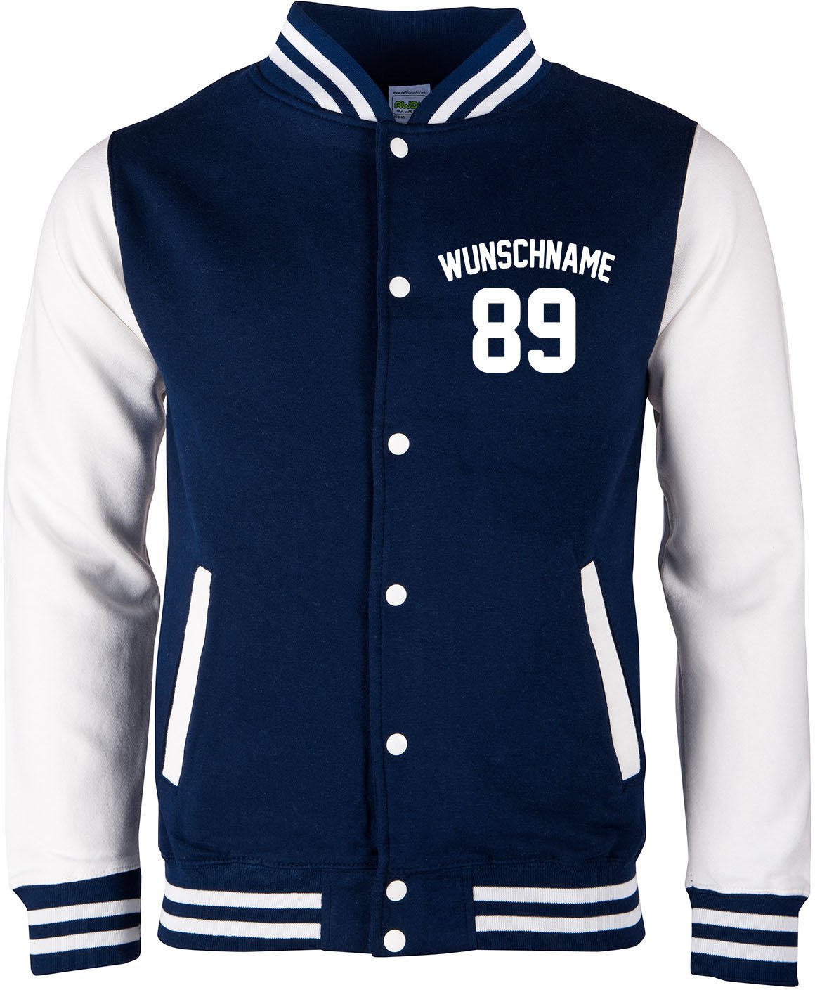 Damen Herren Kinder College Jacke Athletic mit Wunschnamen und Wunschnummer | Baseball Jacke |