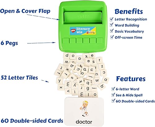 Miniatura 7 de BOHS Juego de mago de alfabetización en español e inglés - Juguetes educativos para aprendizaje de idiomas preescolares