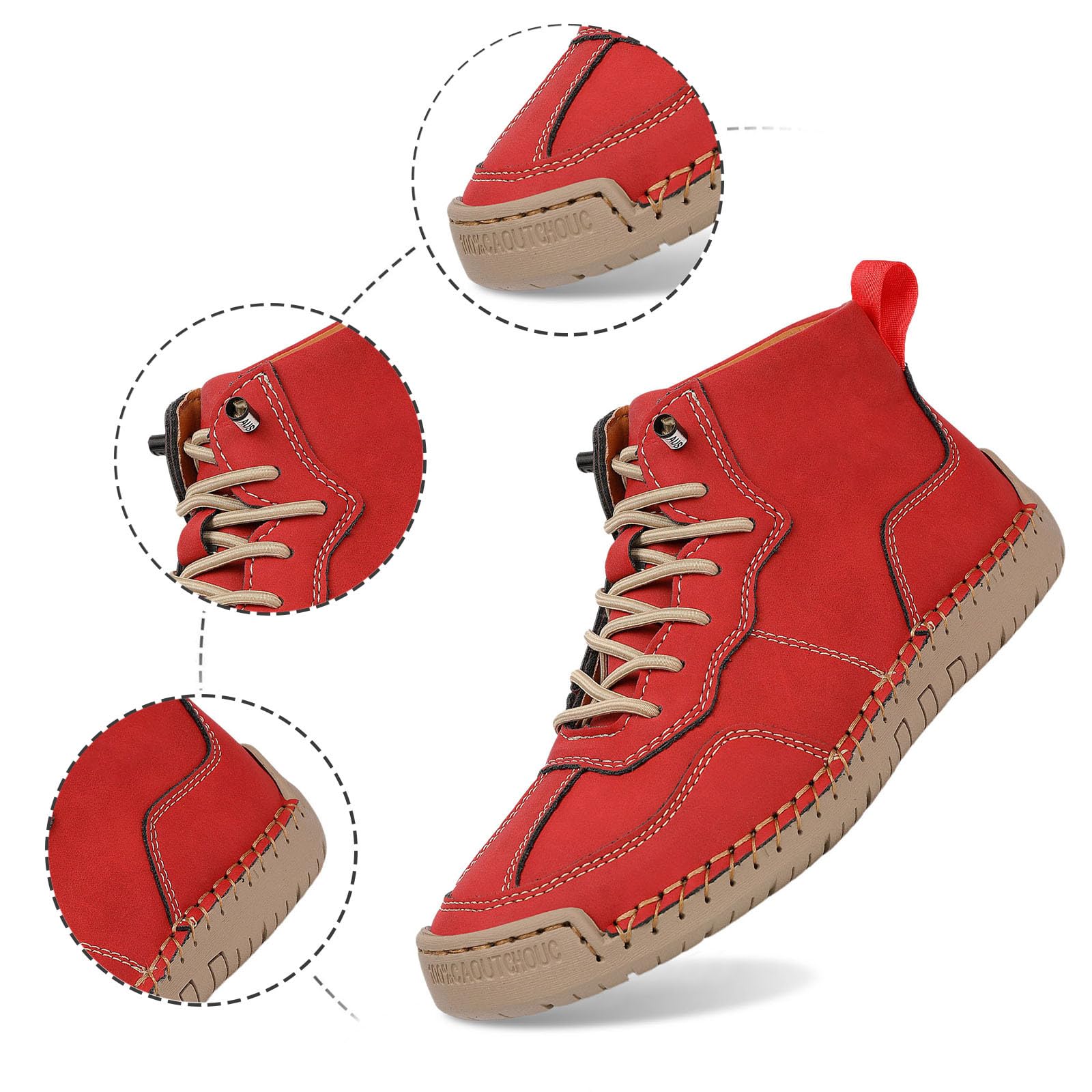 Generisch Tradycyjne damskie sneakersy ze sznurowaniem, oddychająca tkanina siateczkowa, eleganckie buty sportowe, buty rekreacyjne, buty na Oktoberfest, buty trekkingowe