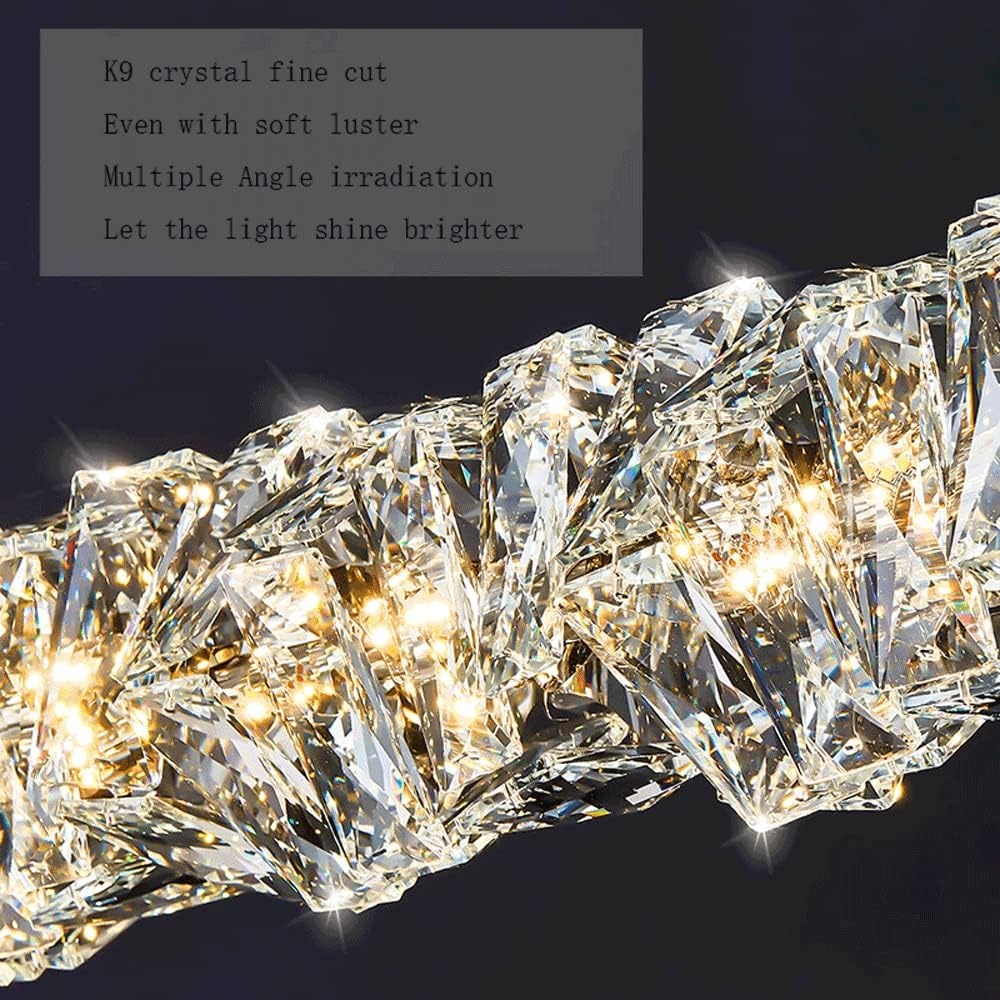 Light Crystal Simple Restaurant Art Hangingp Home Liviroom Table Decoration Ceilihangilight Led Indoor Lightifixtures/D/B