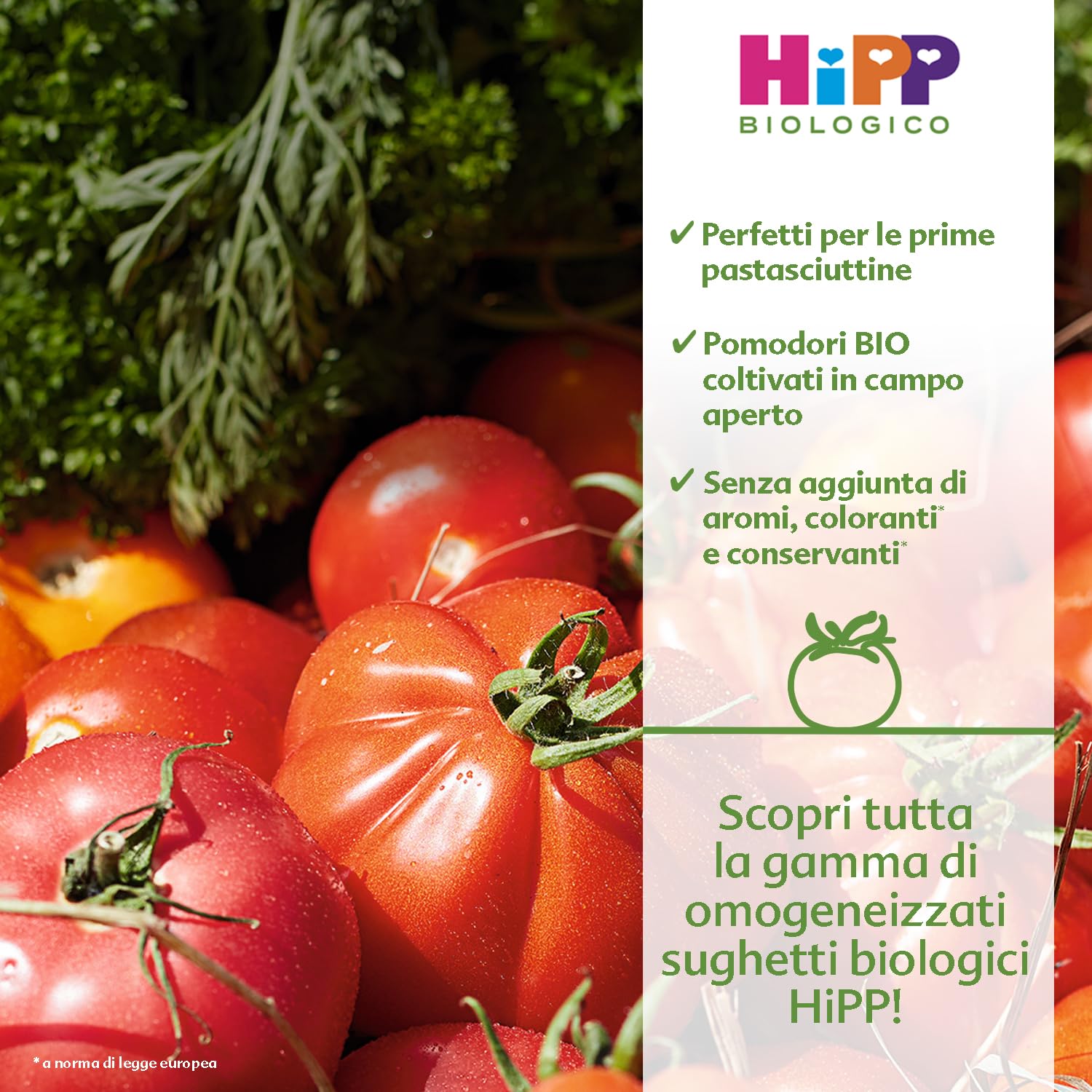 HiPP - Baby Sugo Biologico per Bambini, Gusto Ragù di Manzo, Senza Aggiunta di Sale e Aromi, 24 Vasetti da 80 g