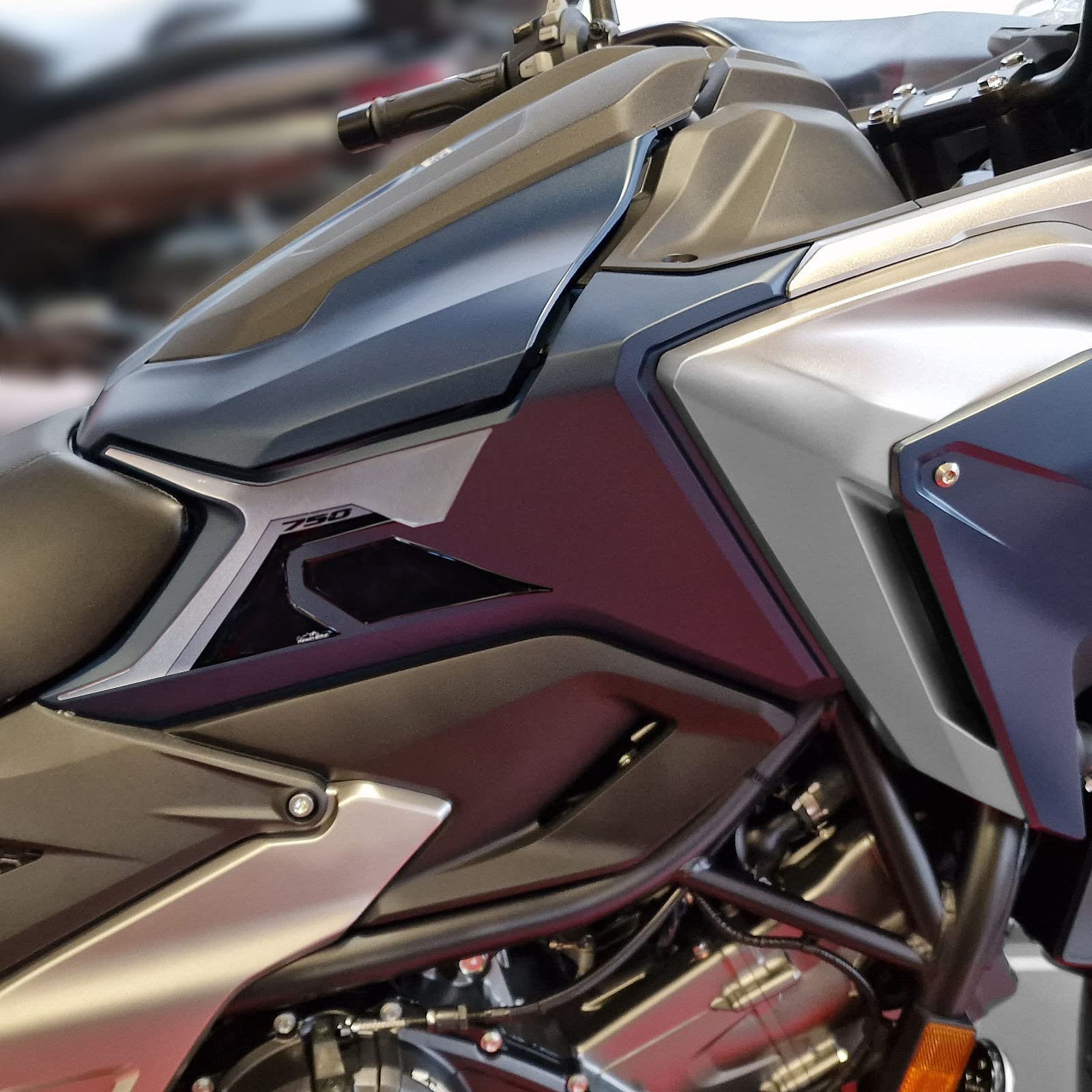 Resin Bike Aufkleber Für Honda NC750X - 3D Harz-Schutz Vor Kratzern