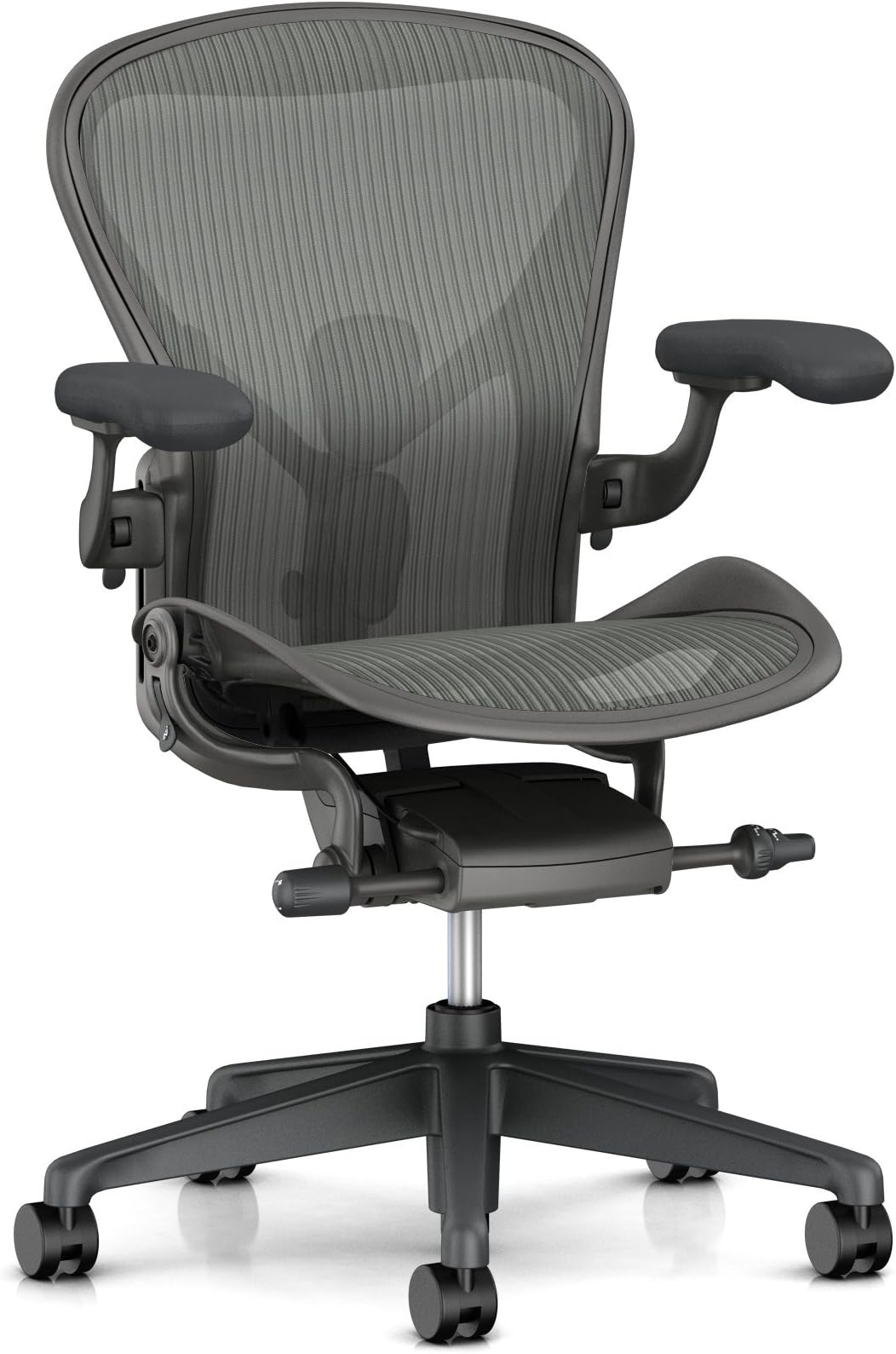 Herman Miller Aeron Ergonomic Chair - Size C, Carbon