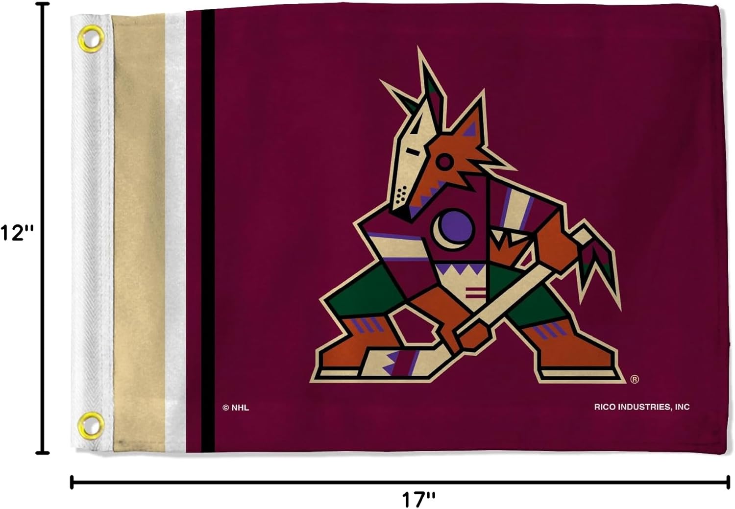 Rico Industries NHL Hockey Standard Utility Flag - Double Sided - Great for Boat/Golf Cart/Home ect.