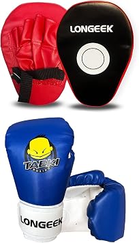 Kids Boxing Gloves and Pads 4/6oz Youth JuniorTraining Fight Mitts